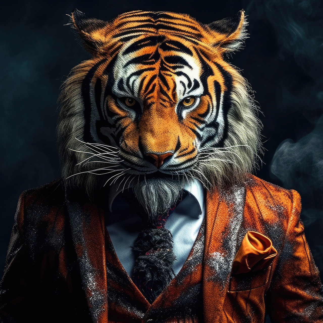 Canvas-Stylish Tiger-image LAND