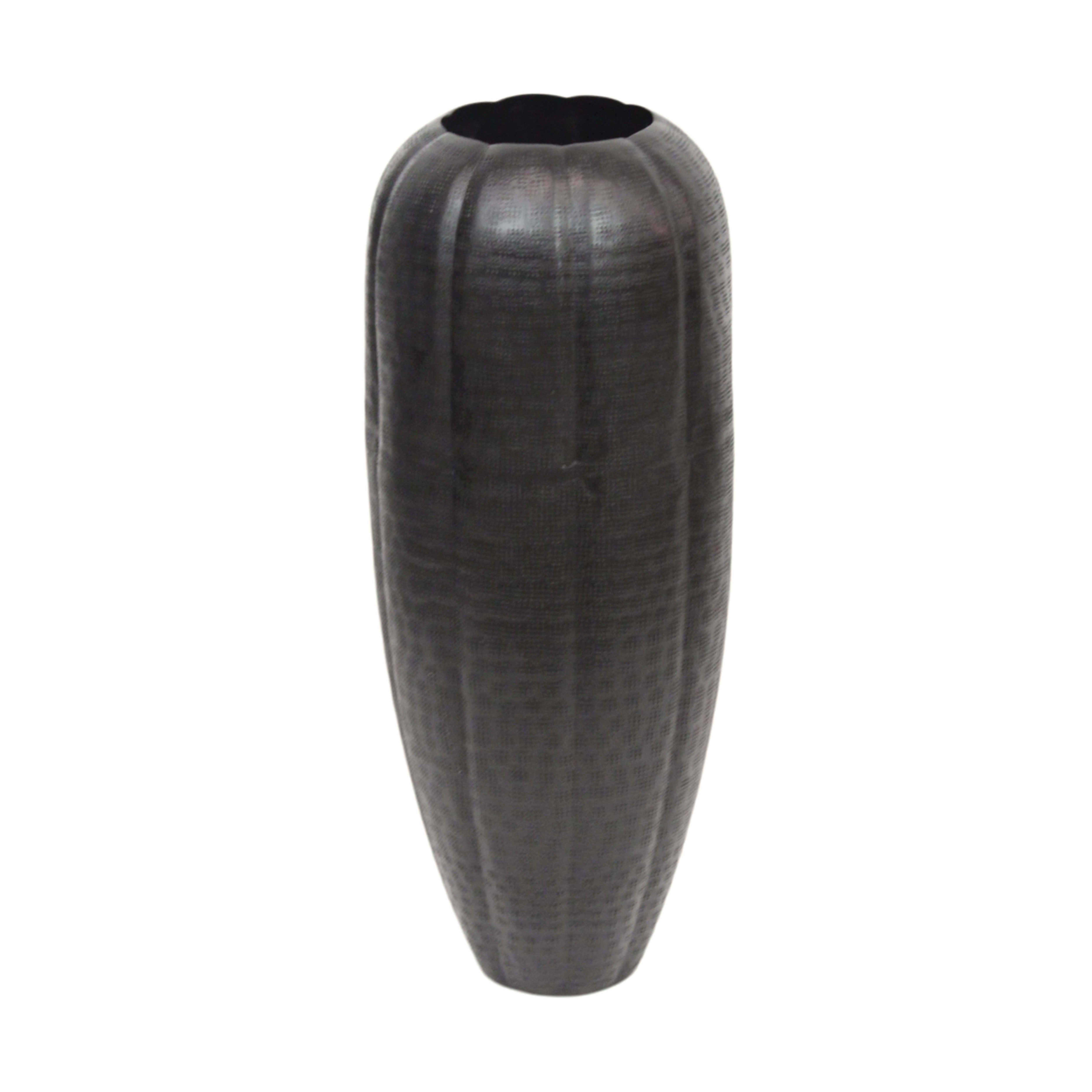 Vase Aluminium, Schwarz Decofinder