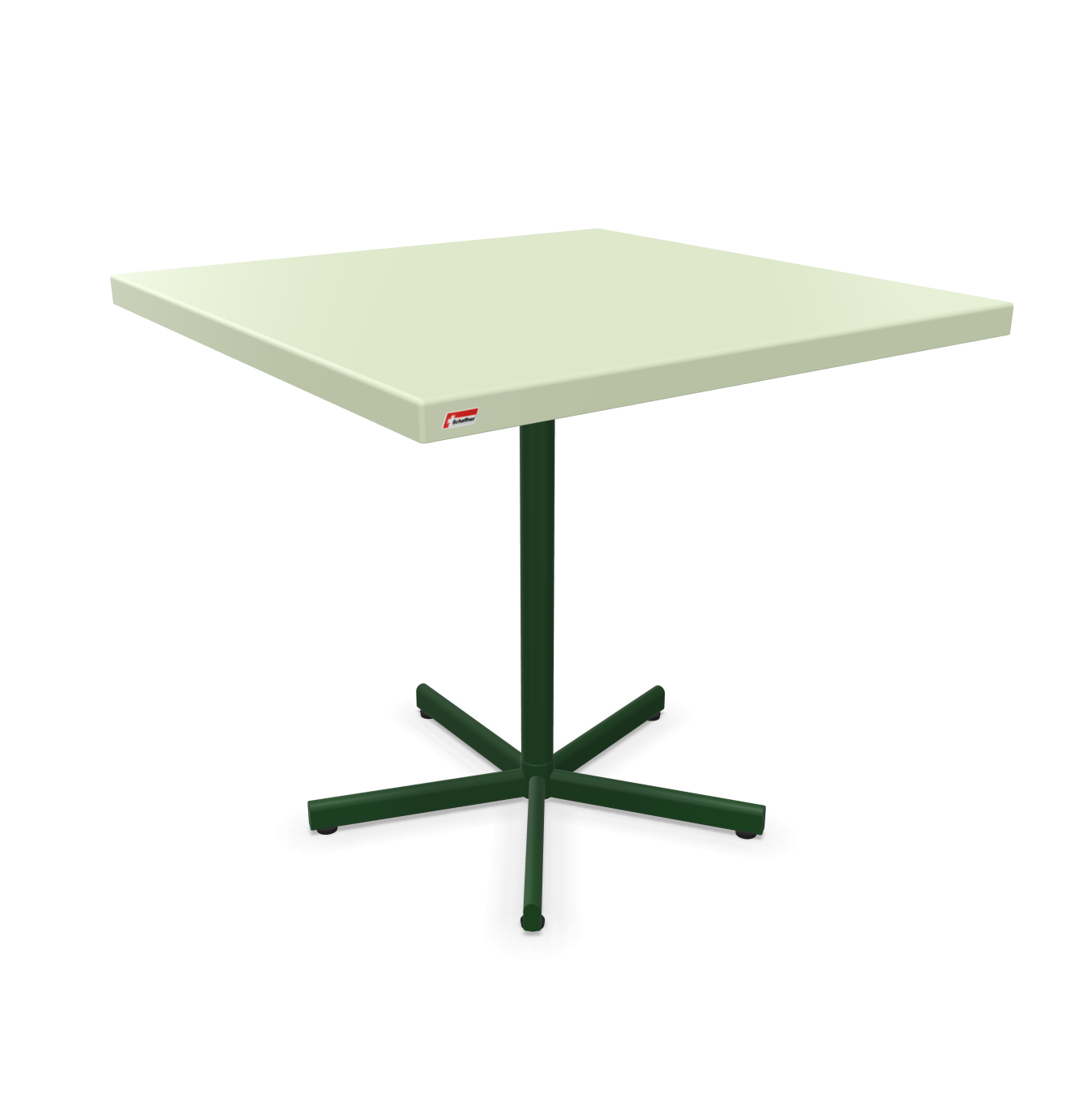 Schaffner Tisch Bodensee Quadratisch Grün | Schubiger Möbel