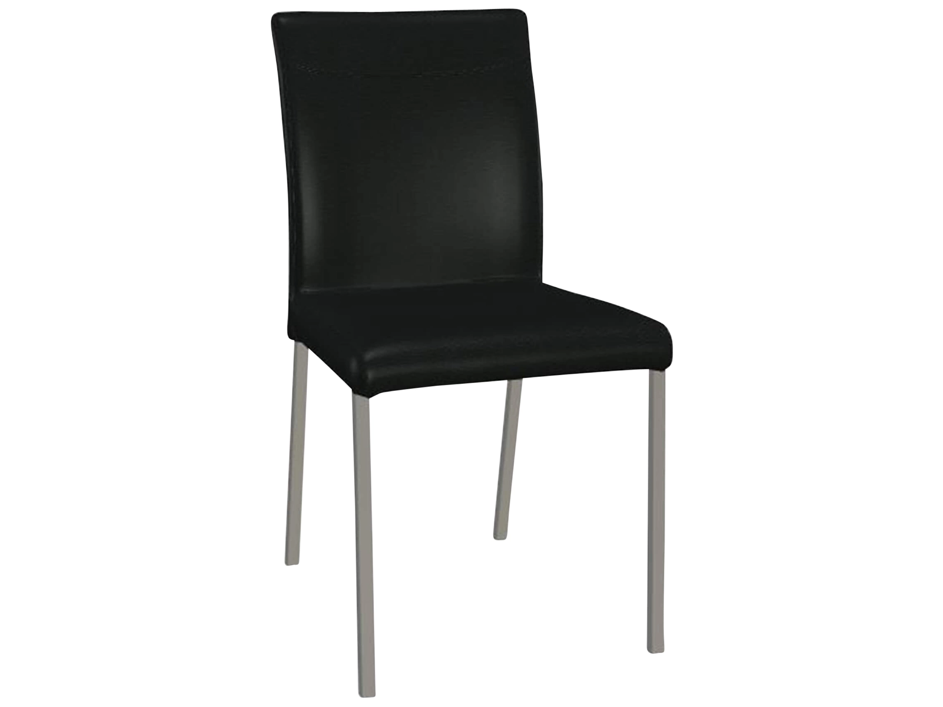 Stuhl Leicht Premium Trendstühle / Farbe: Nero / Material: Leder