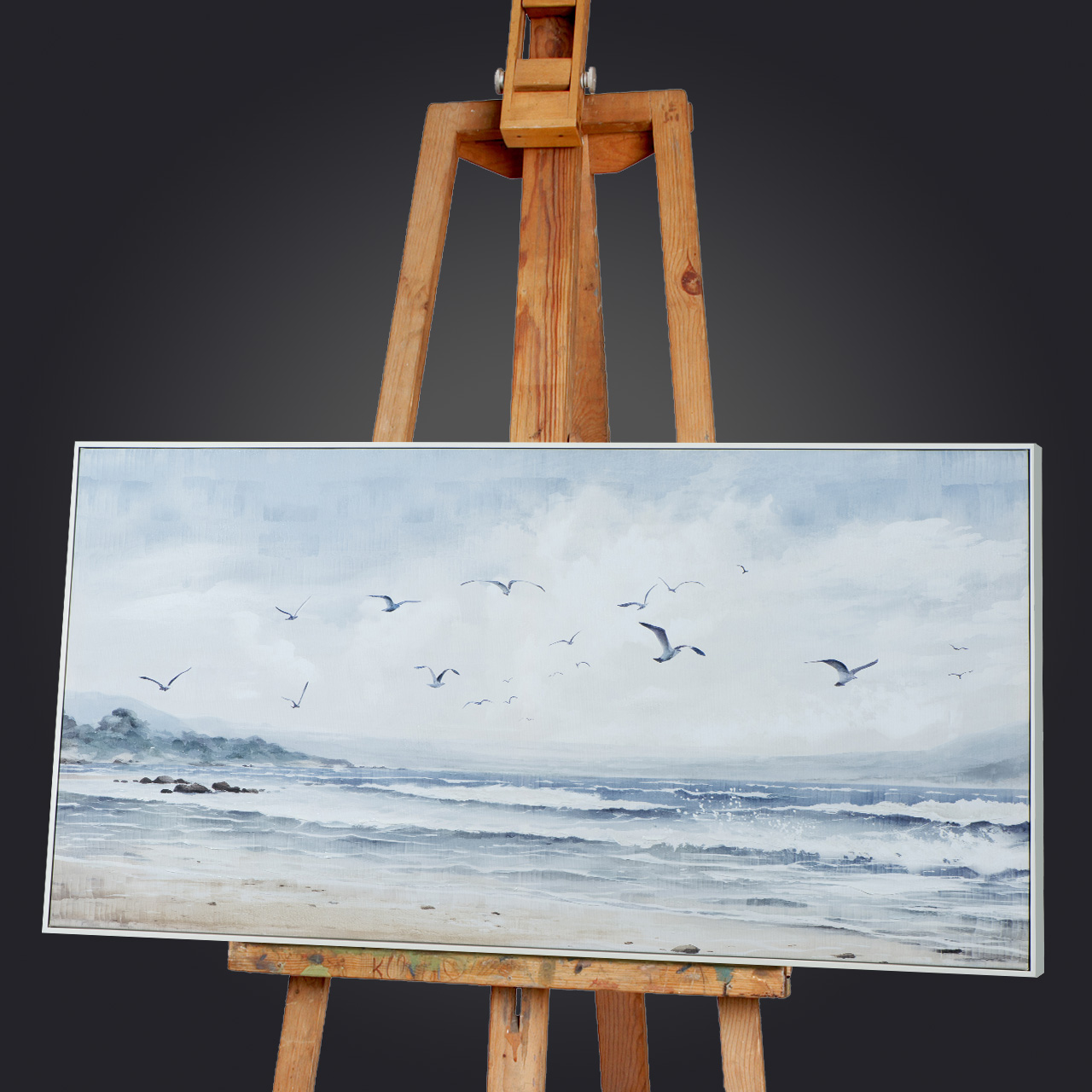 Gemälde-Flug Über Dem Meer-image LAND
