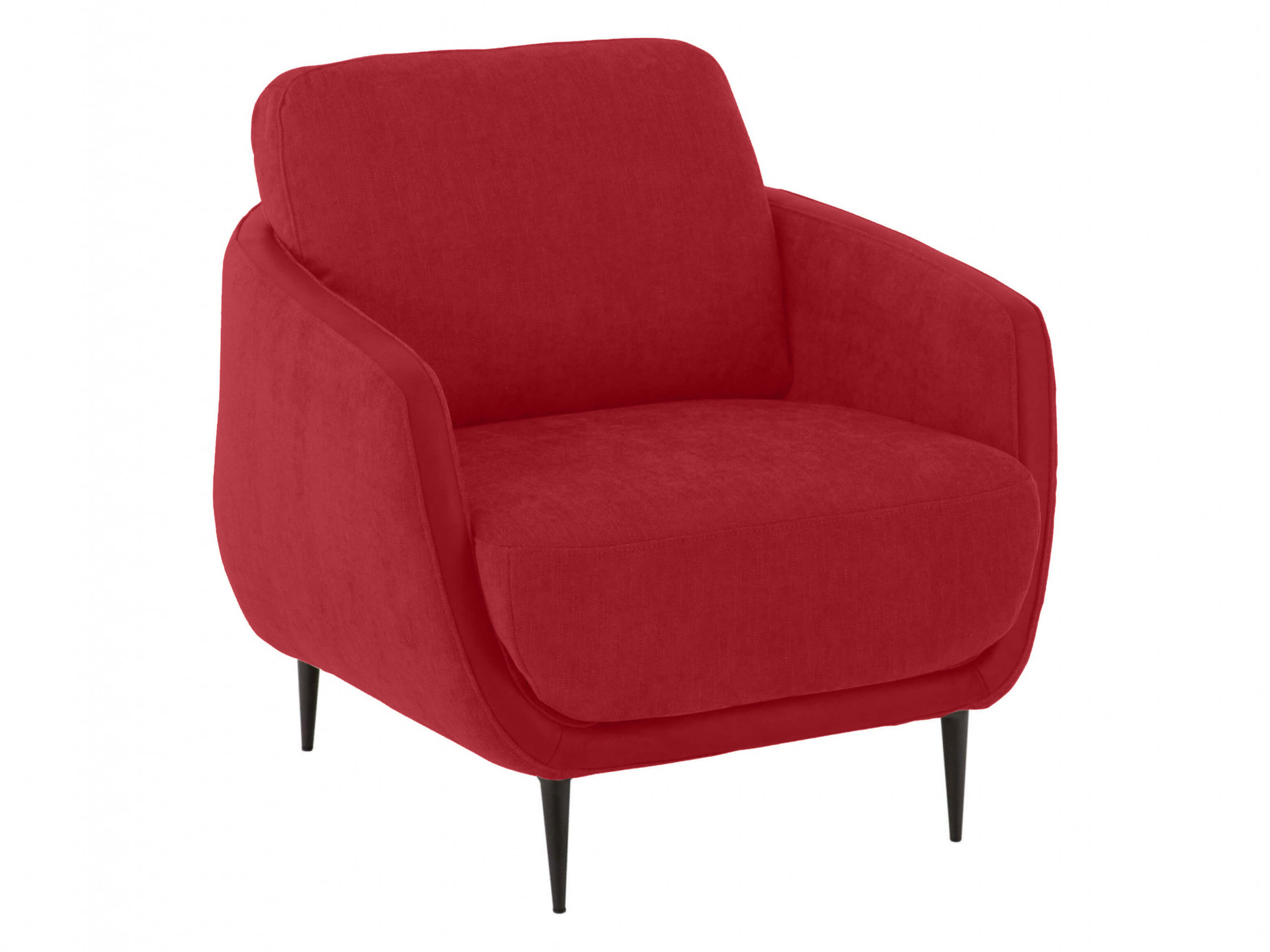 Lima Basic Candy armchair / Colour: Cherry / Material: Basic leather