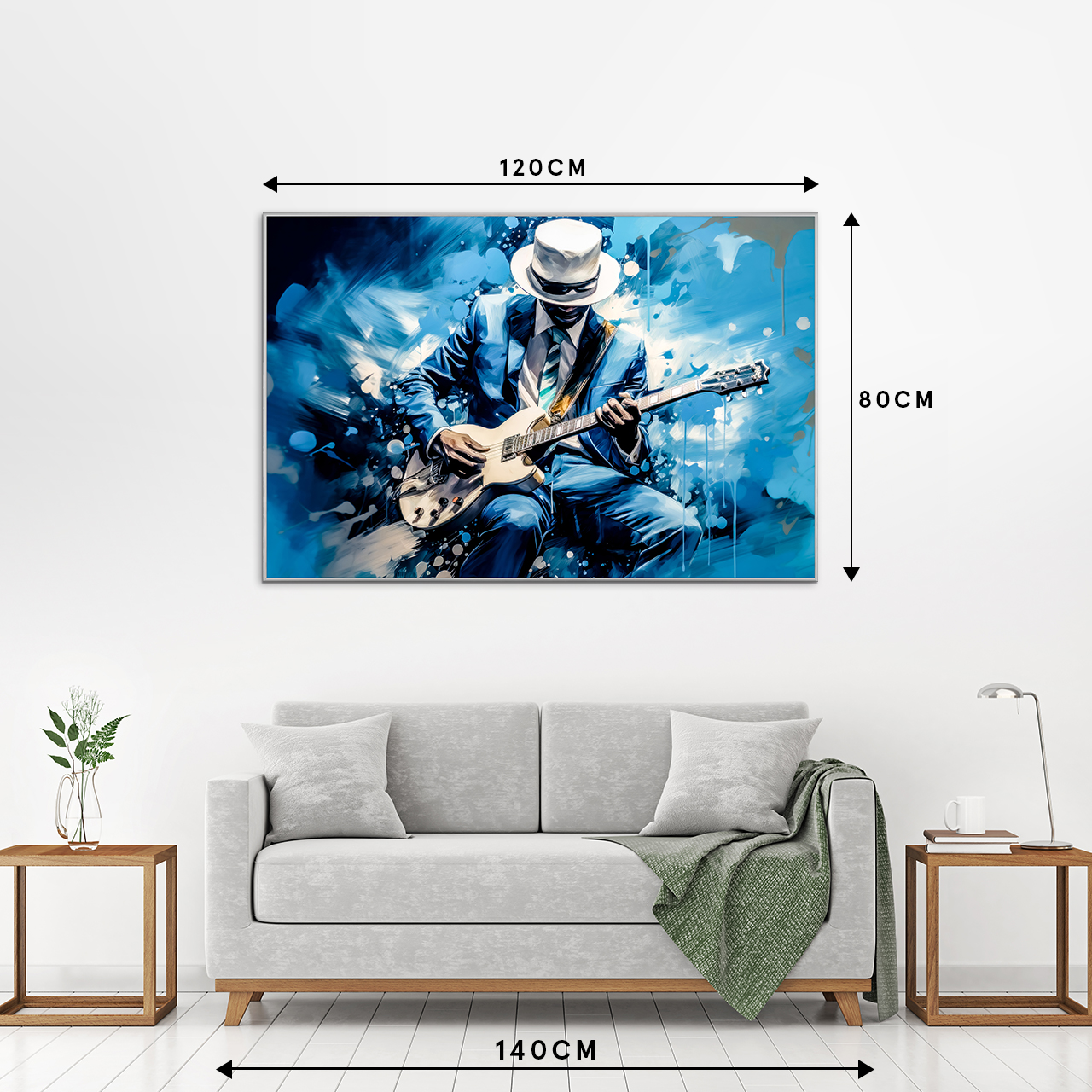 Bild mit Rahmen-Blue Music-image LAND