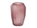 Vase Facetten Glas Matt Bordeaux H: 28 cm Edg
