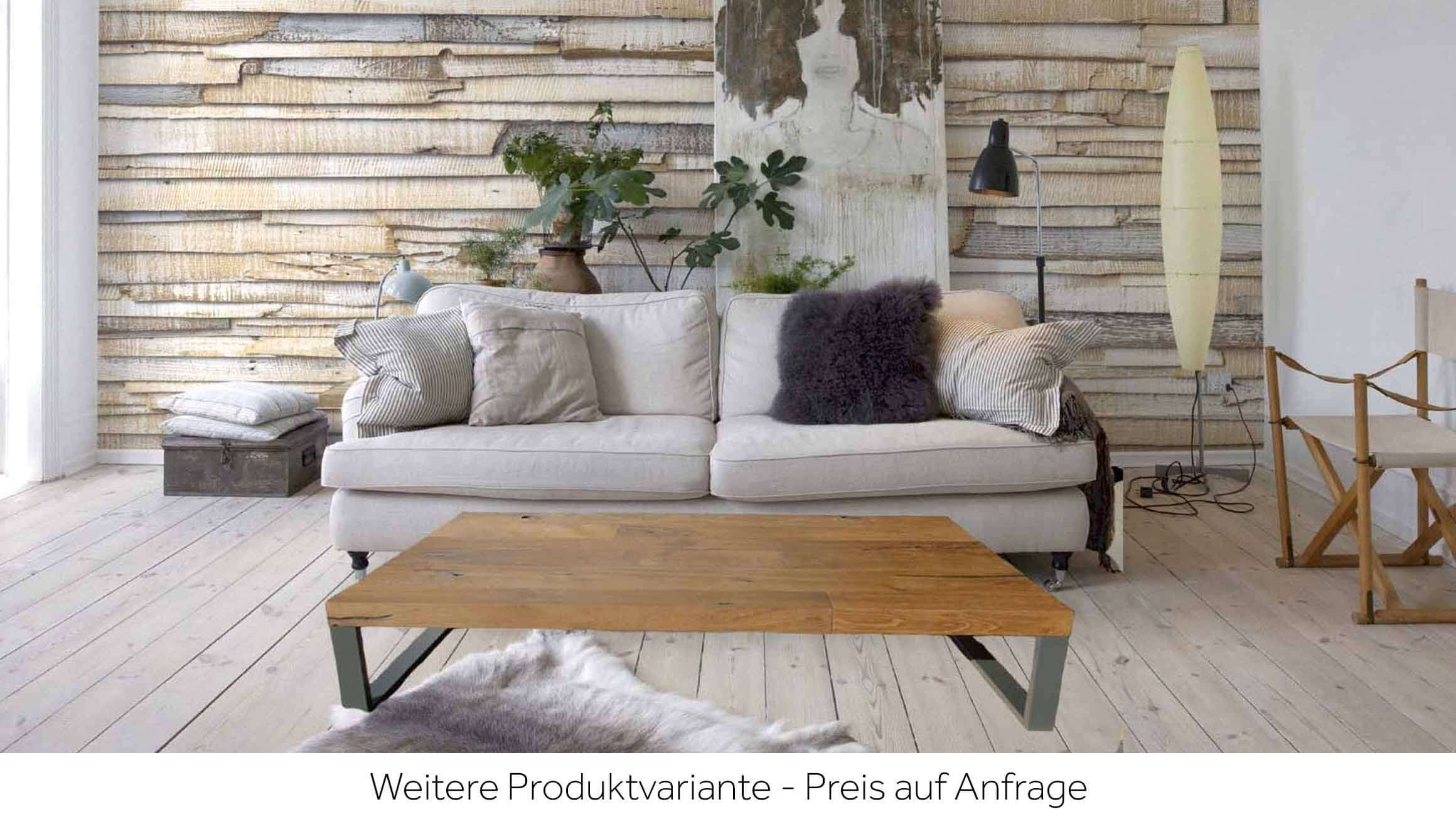 Salontisch Zermatt, Thermoeiche mit Parkettverleimung, 130x80x30 cm