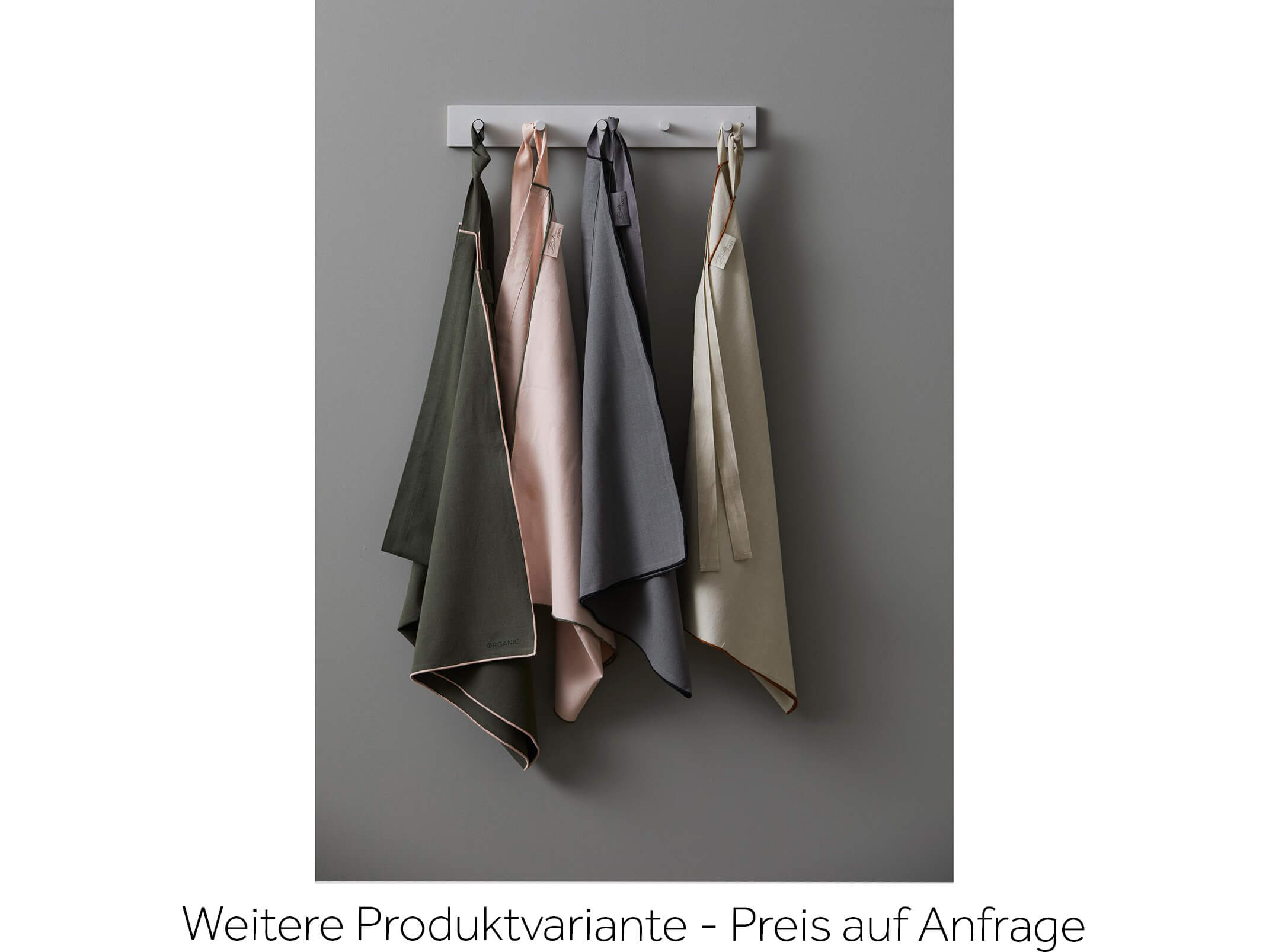 Kochschürze Organic 70 x 108 cm, Olive/Rose Alltron