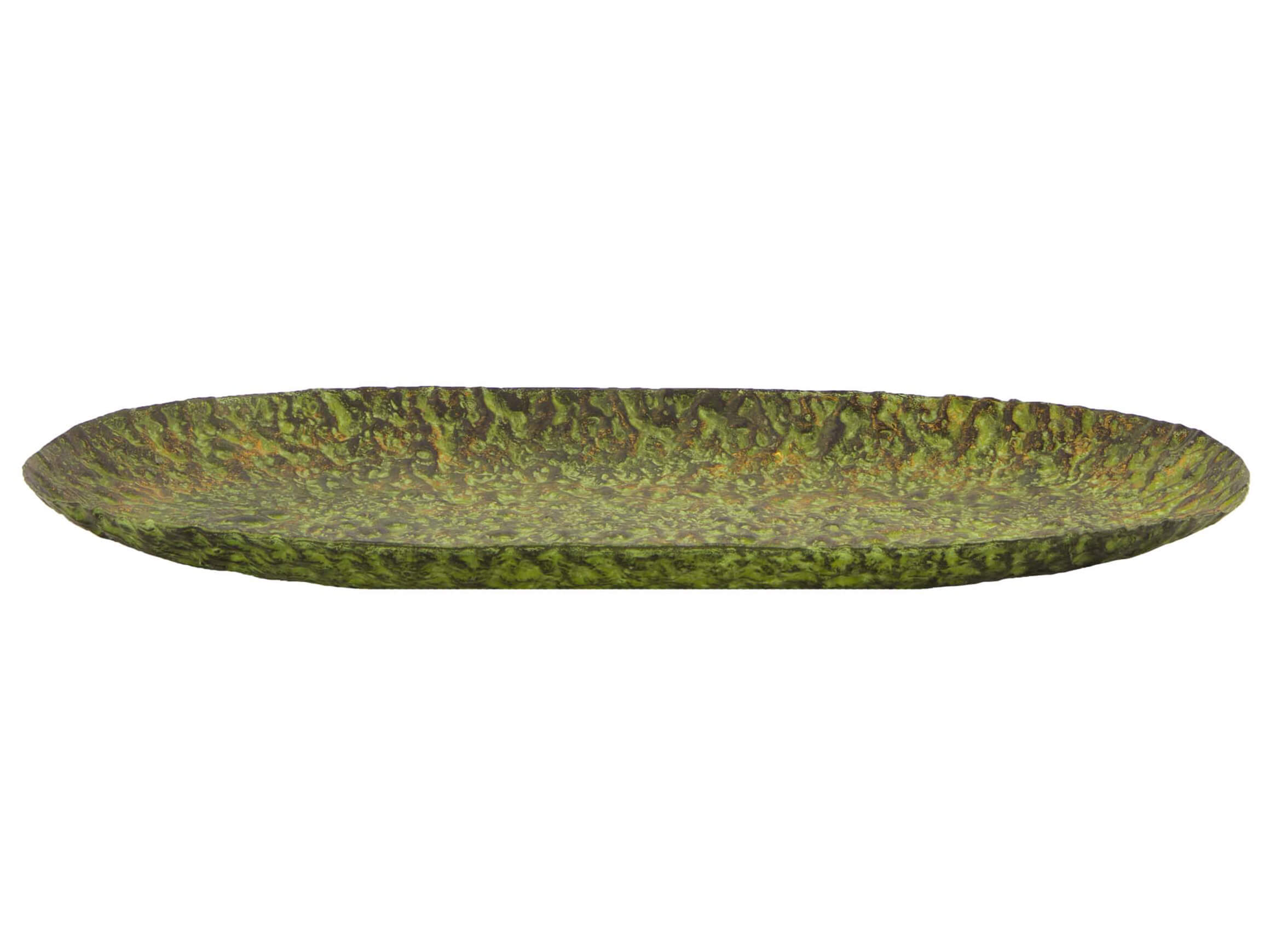 Plateau métal vert-de-gris L : 29 cm Decofinder