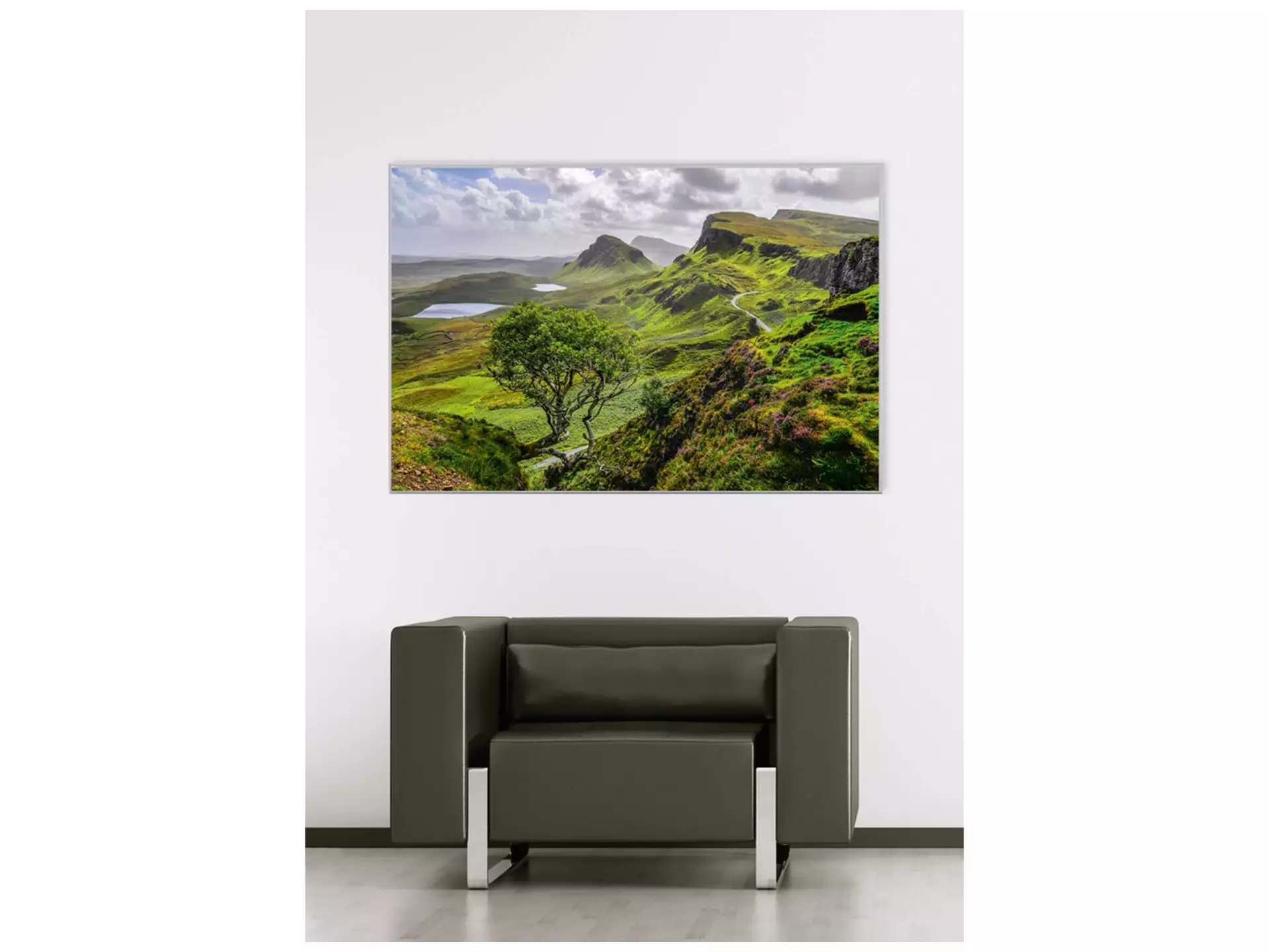 Digitaldruck auf Acrylglas Hügelige Landschaft image LAND / Grösse: 150 x 100 cm