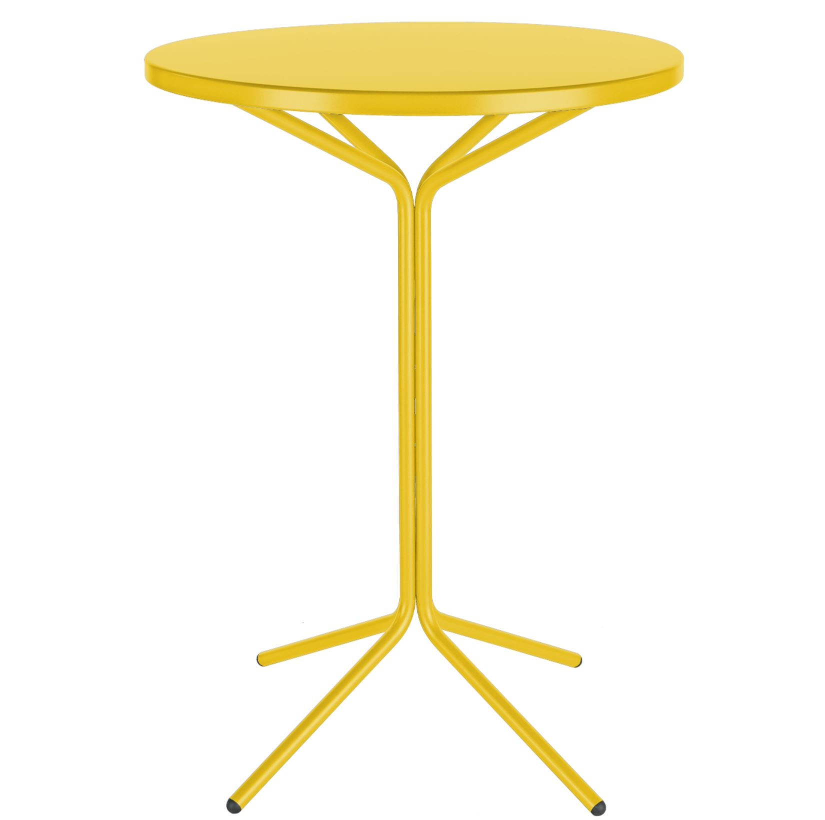 Metall-Bistrostehtisch Pix Schaffner / Farbe: Gelb