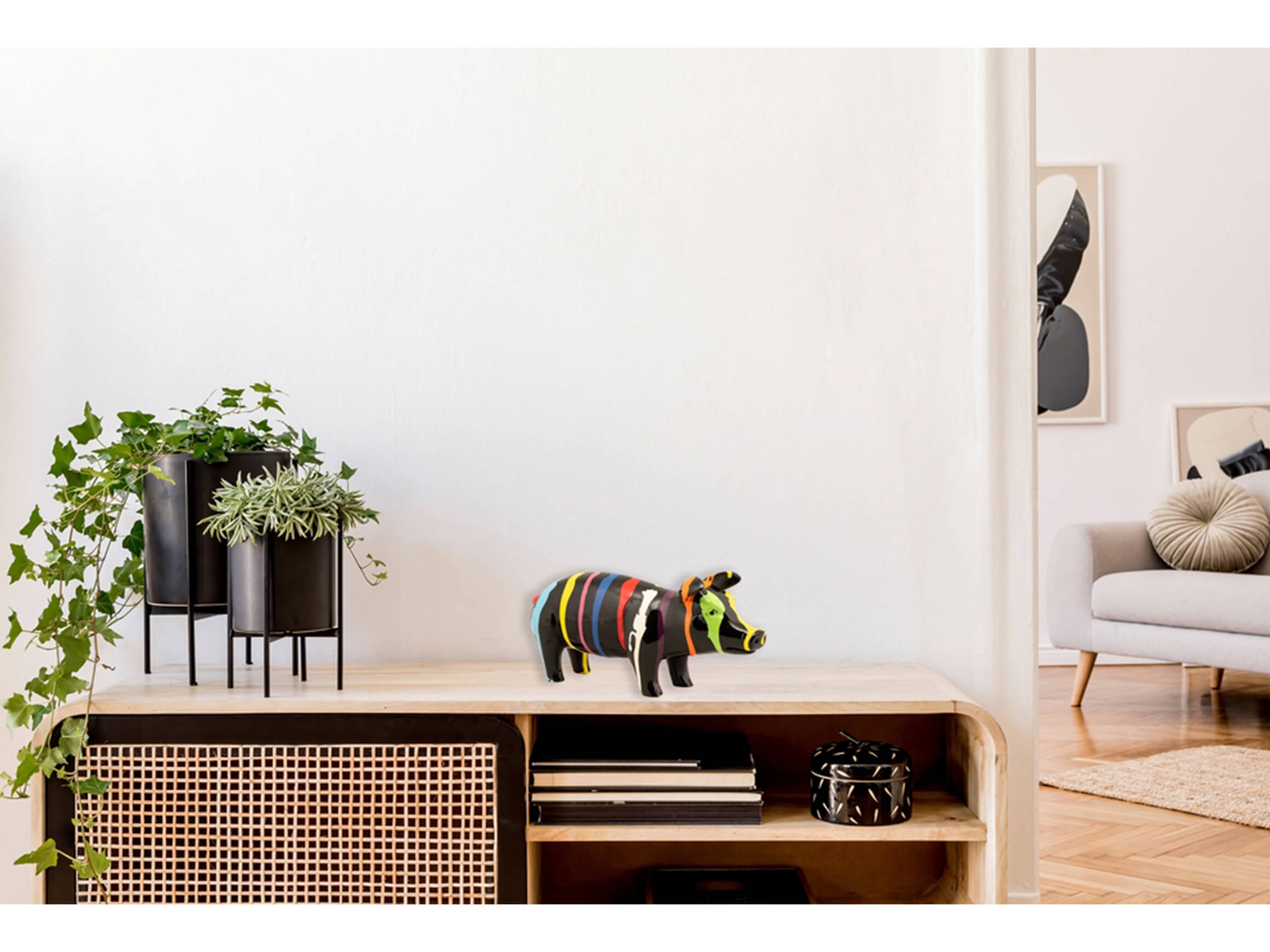 Skulptur Buntes Ferkelchen image LAND