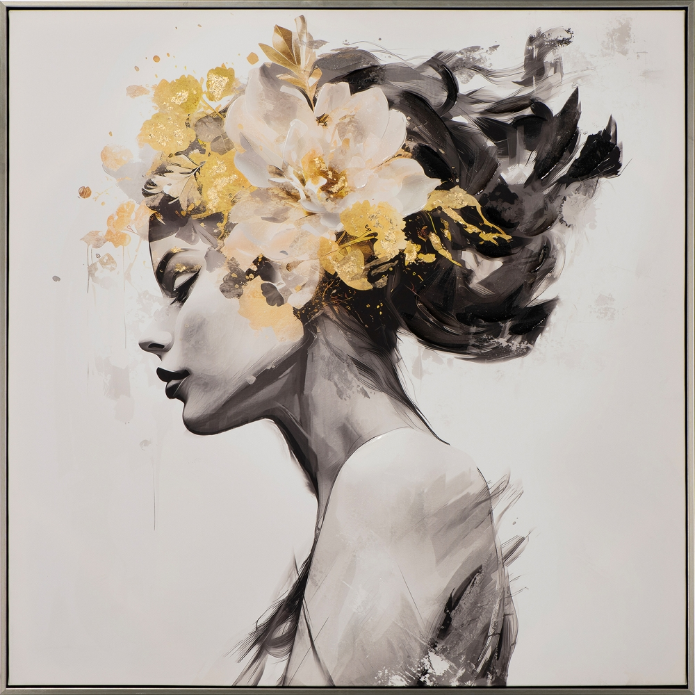 Bild Golden Flower Beauty 2 image LAND / Grösse: 80 x 80 cm