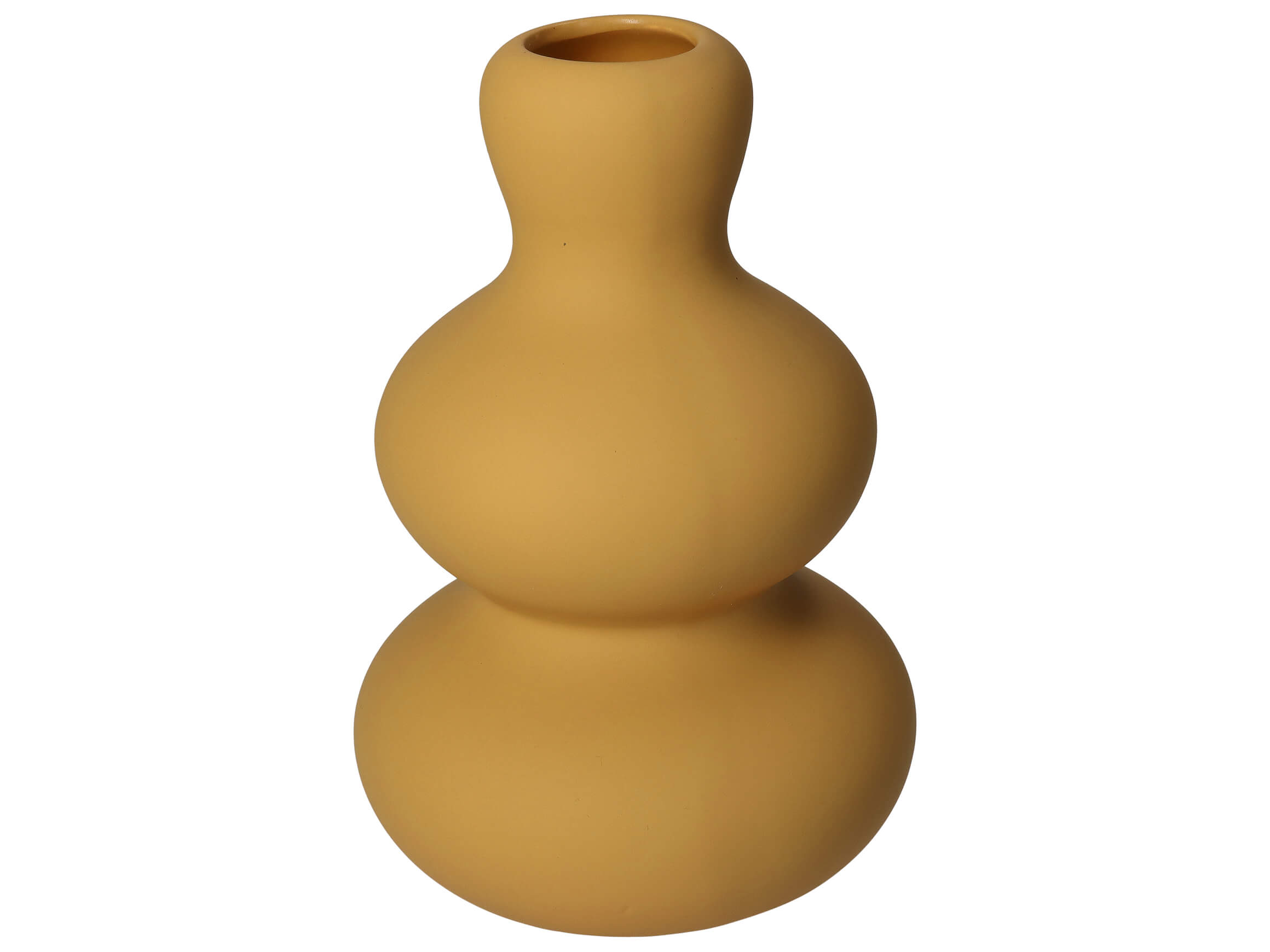 Kersten Vase Steingut Senfgelb H: 20 cm  | Schubiger Möbel