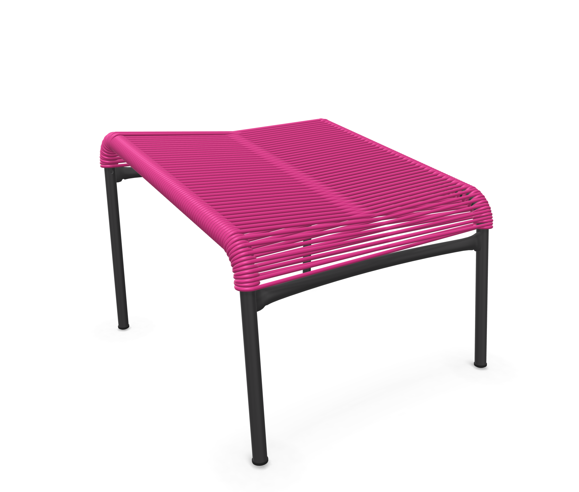 Spaghetti-Fuss-Hocker Säntis von Schaffner / Farbe: Pink