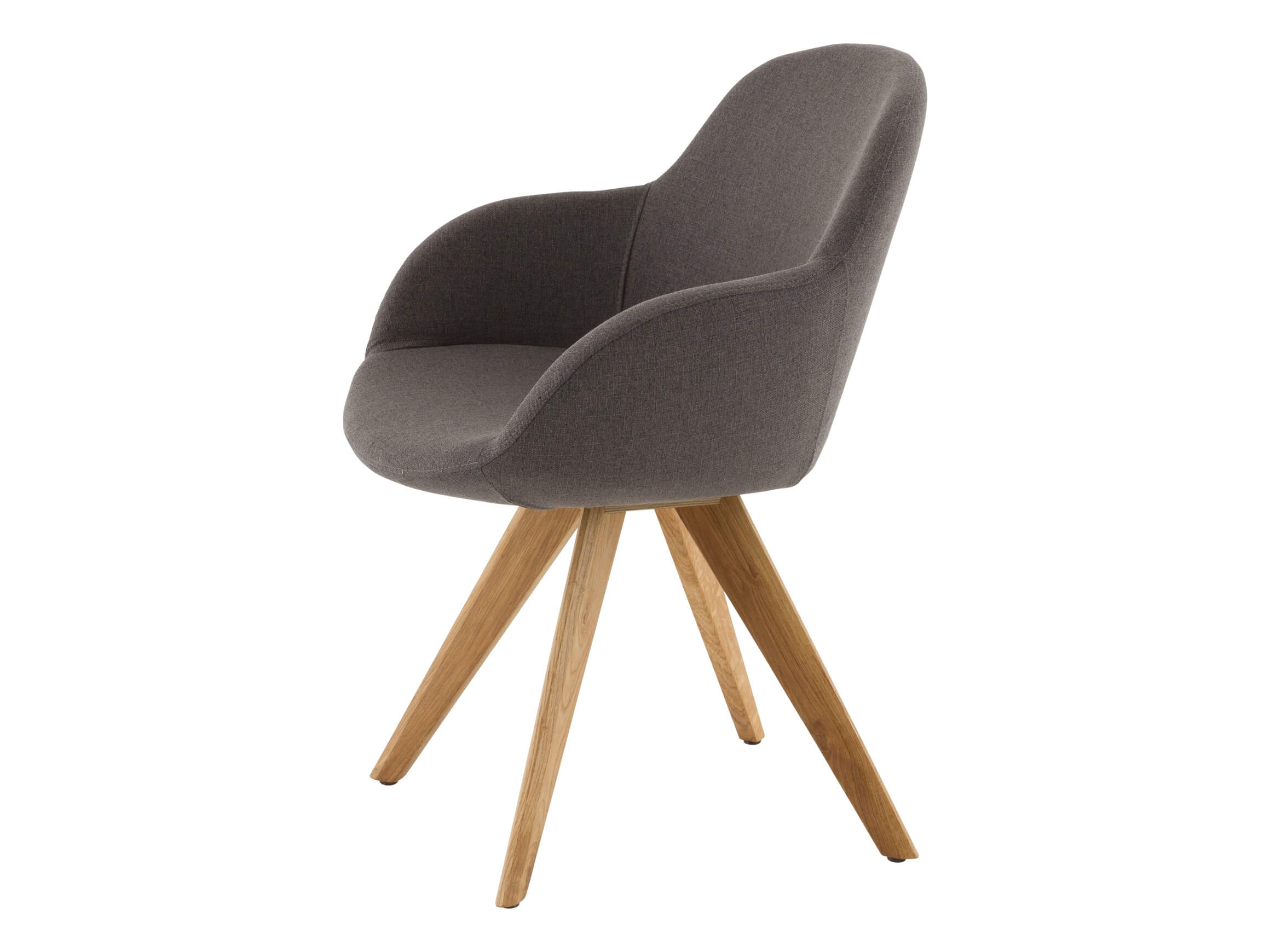 Chaise Carmen Niehoff / Couleur : Gris / Matériau : Tissu