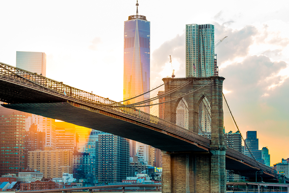 Alubild-Brooklyn Bridge 2-image LAND
