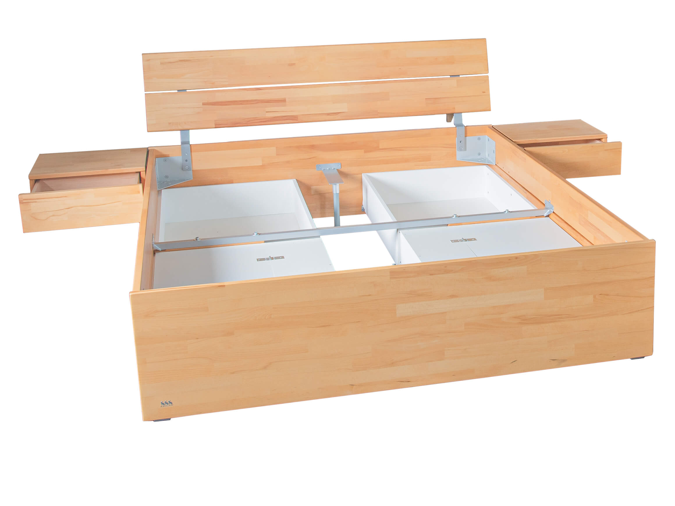 Bett Spazio Hasena / Farbe: Kernbuche