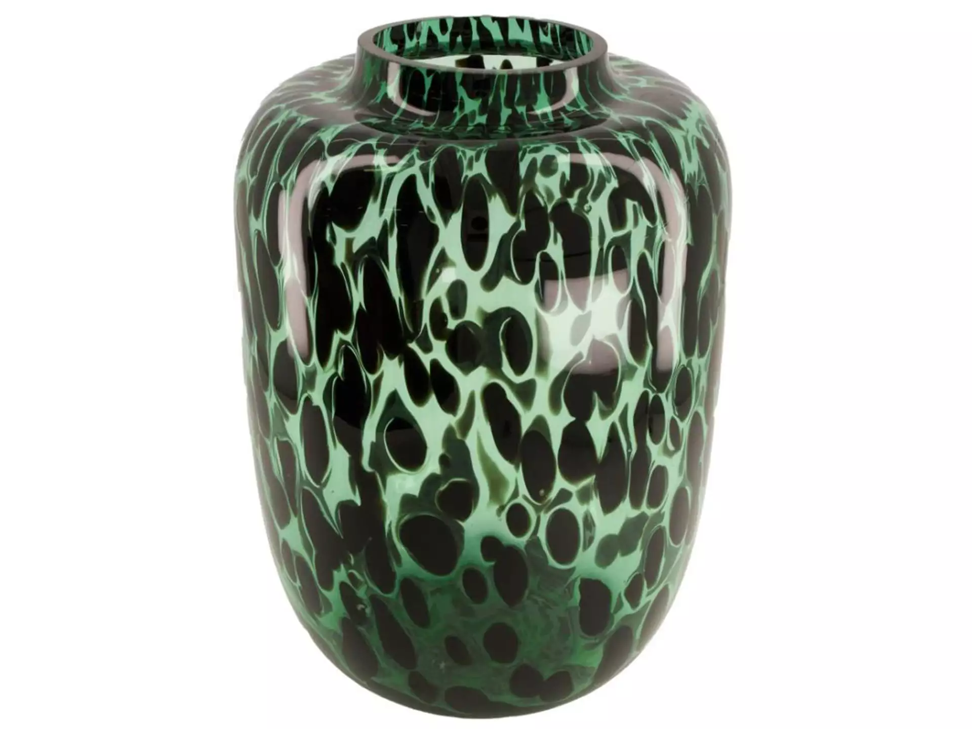 Vase Glas, Leo,grün H: 34 cm Dijk / Farbe: Grün