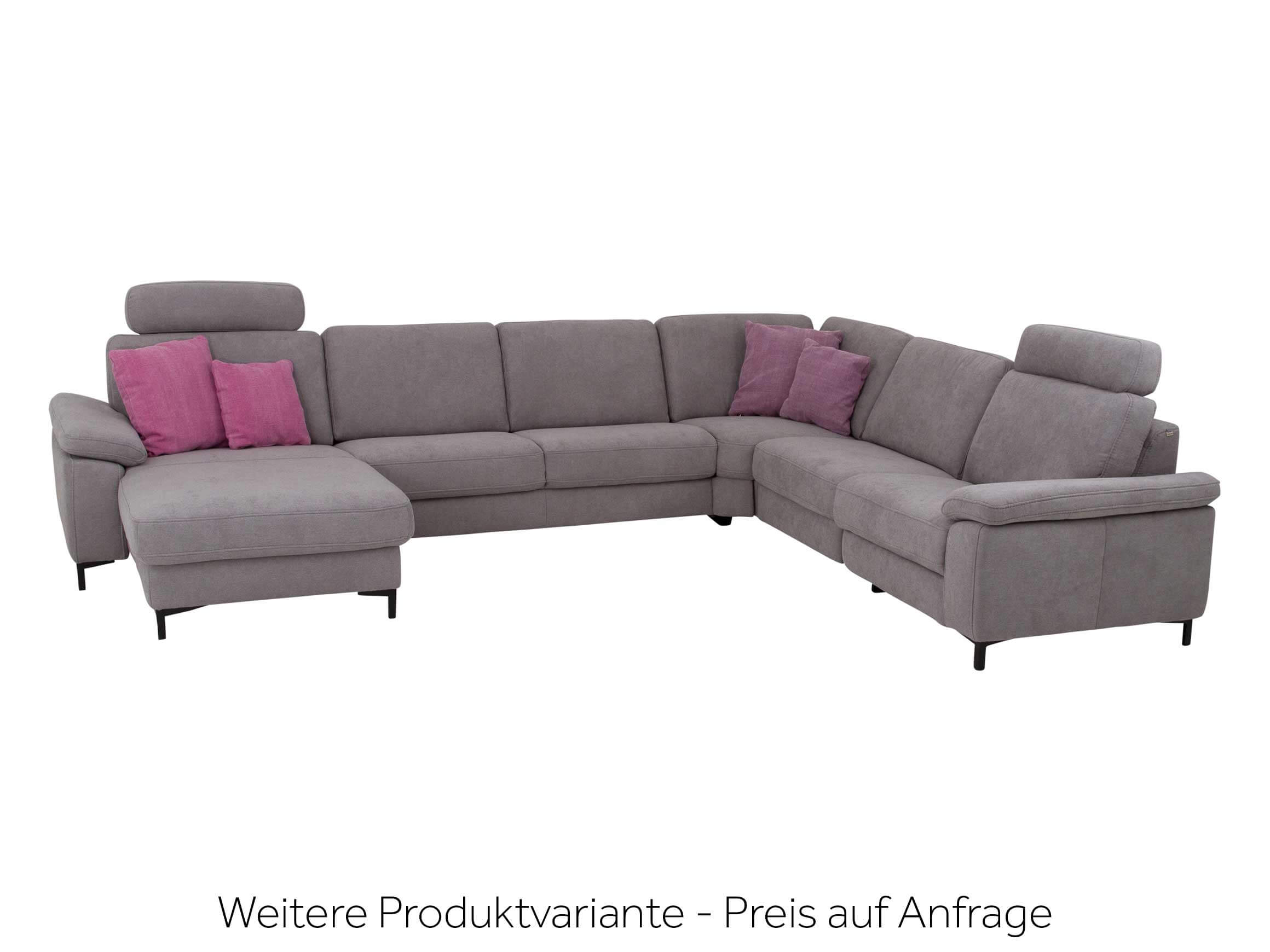 Ecksofa Shetland Wohnlandschaft Polipol / Farbe: Silver / Bezugsmaterial: Stoff