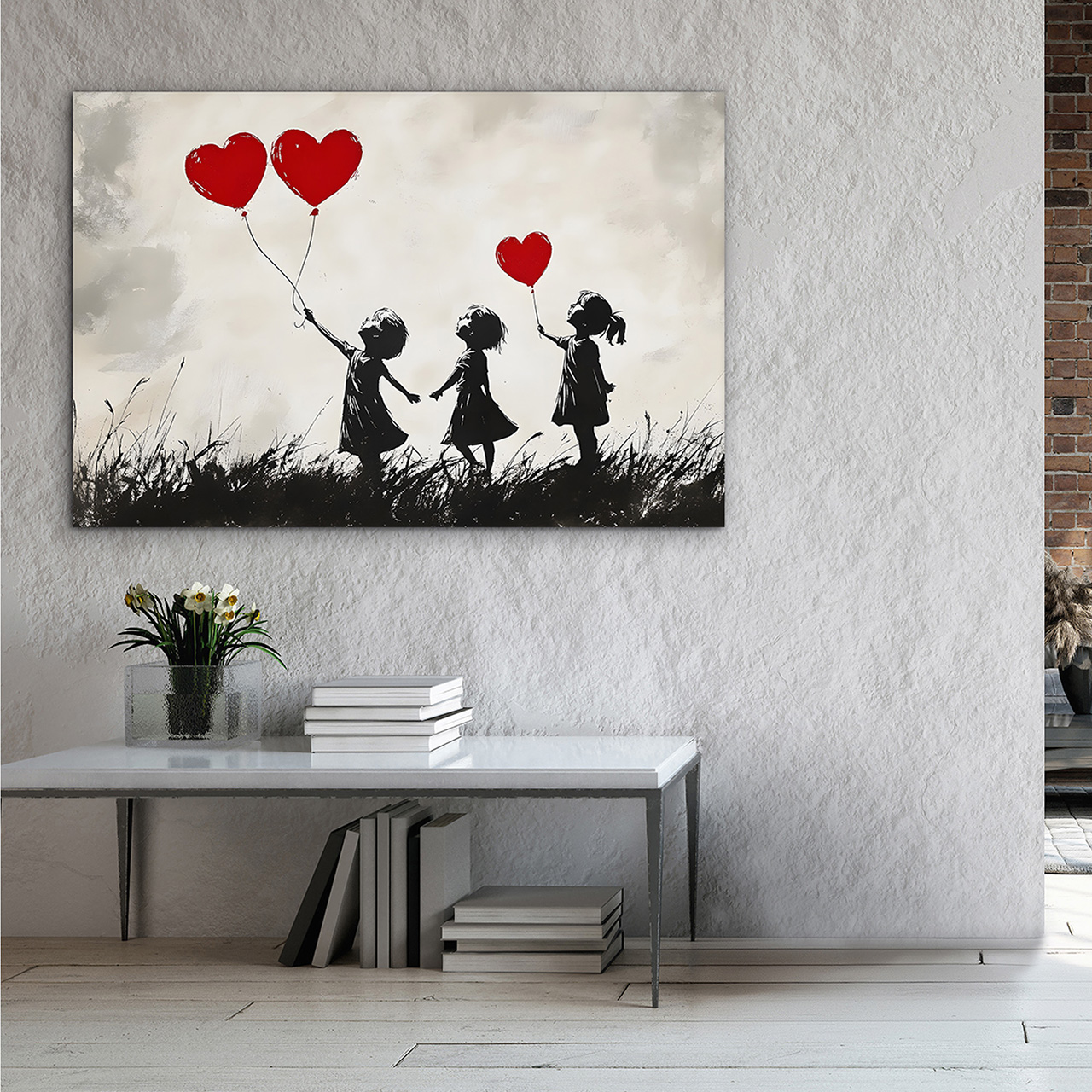 Canvas-Love Balloons-image LAND
