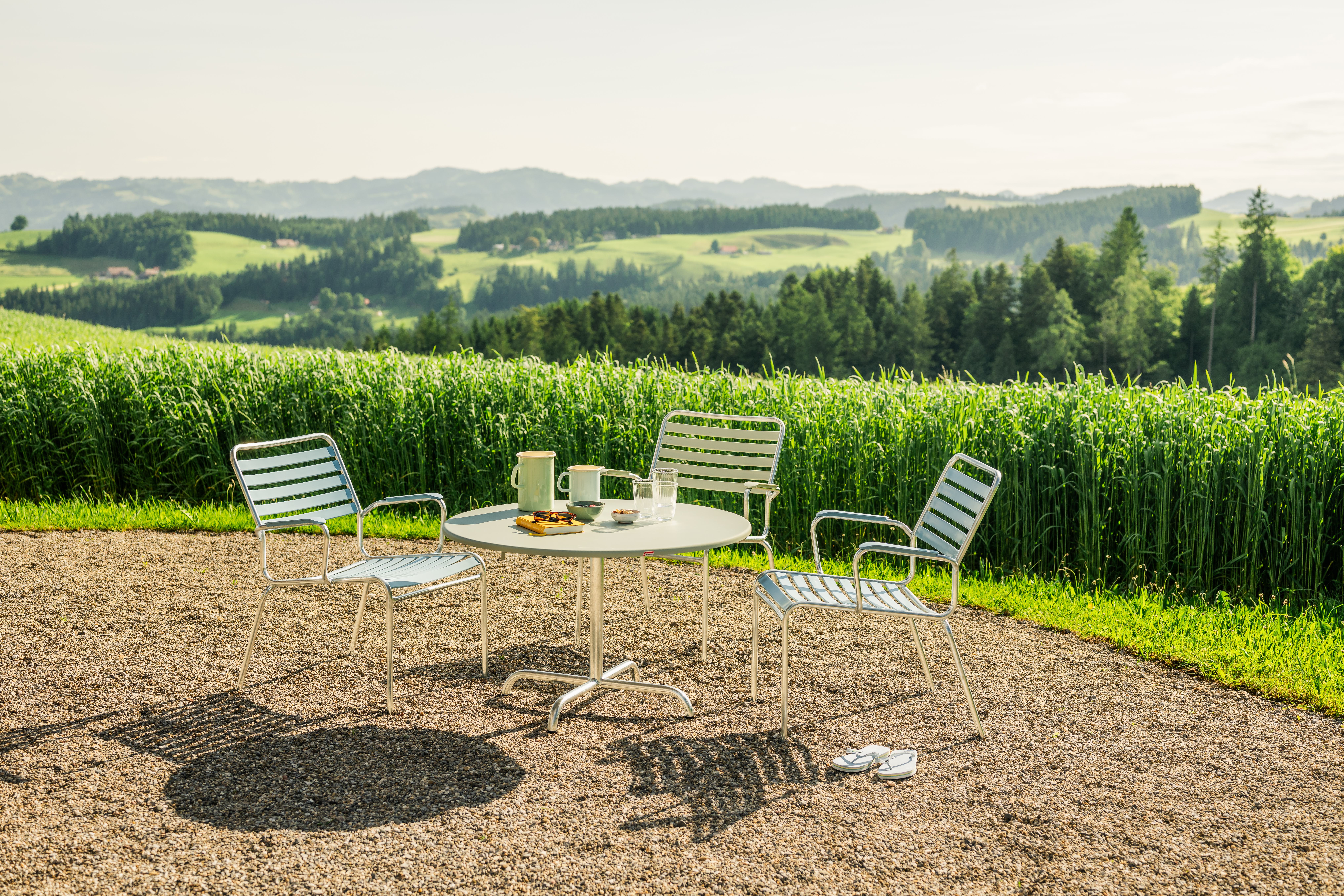 Lättli-Salonsessel Rigi von Schaffner / Farbe: Gelb / Grösse: 61 x 72 cm