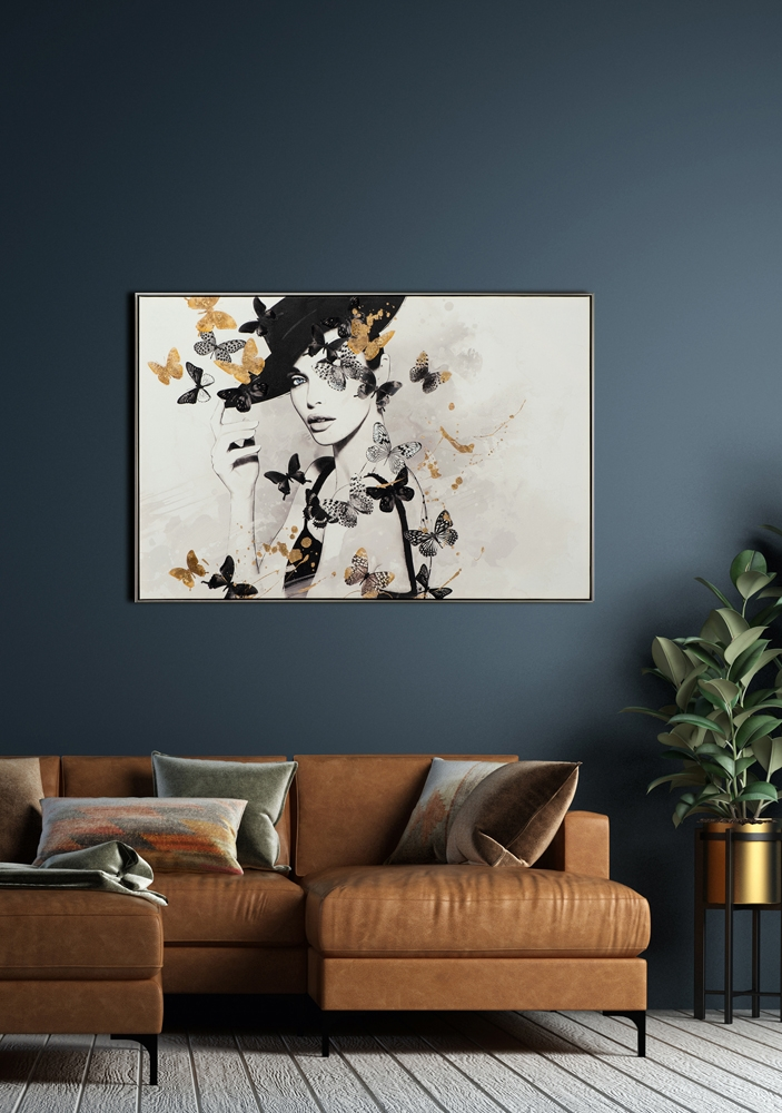 Bild Butterfly Beauty image LAND / Farbe: Schwarz Weiss