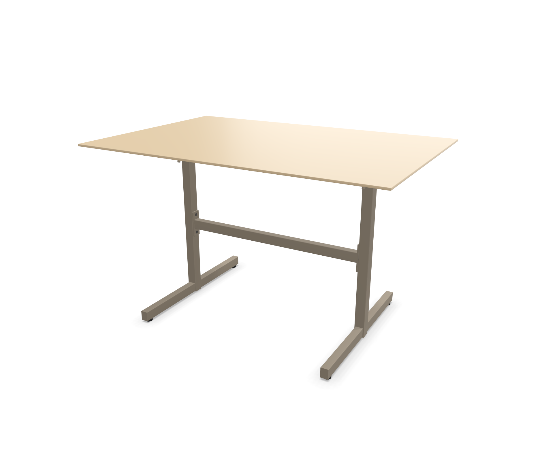 Table de jardin Luzern de Schaffner / Couleur : brun pastel / Dimensions : 120 x 80 cm