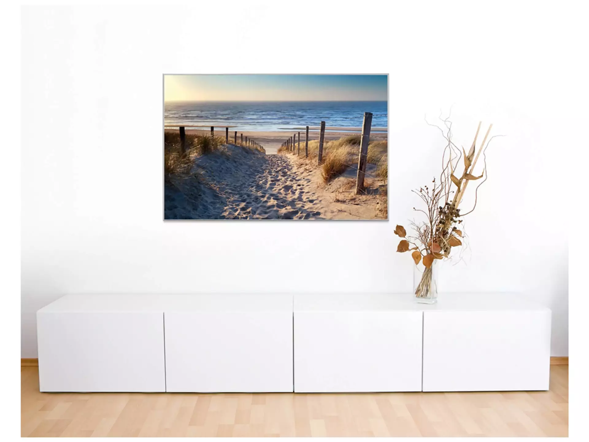 Digitaldruck auf Acrylglas Sandweg Zum Meer 2 image LAND / Grösse: 150 x 100 cm