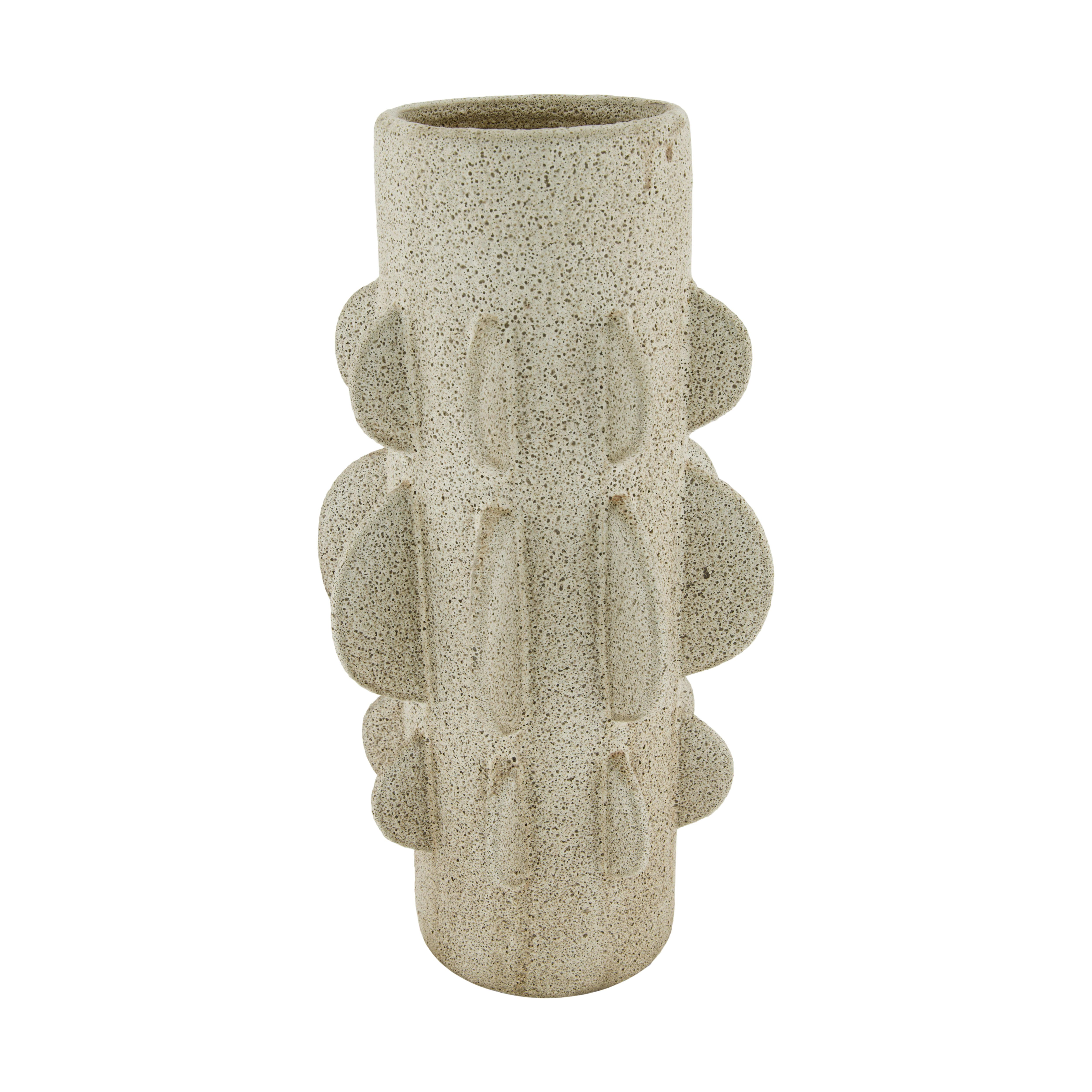 Decofinder Vase Keramik, Grau  | Schubiger Möbel