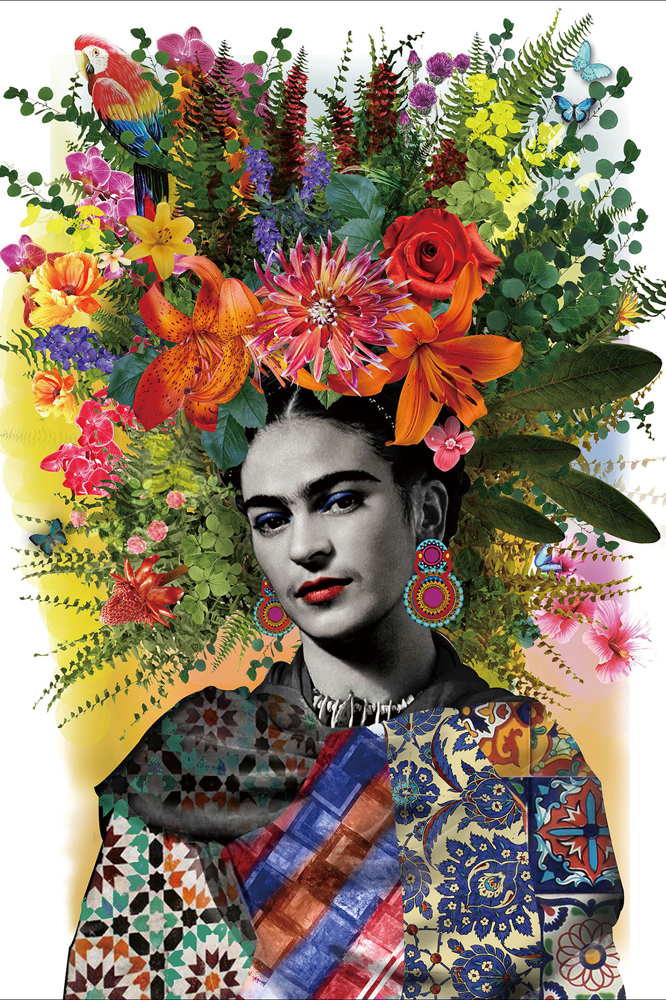 image LAND Glasbild Mexico Flowers  | Schubiger Möbel