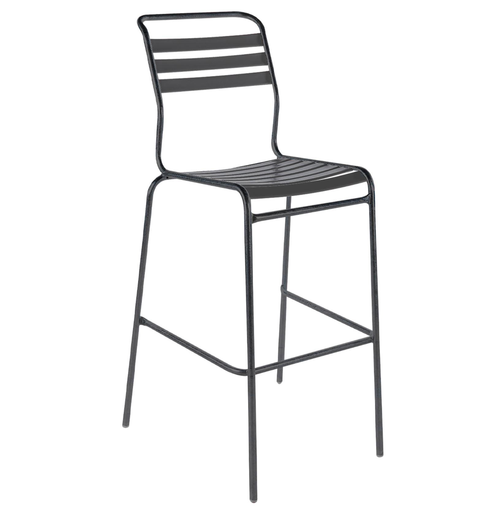 Bar-Lättlistuhl Säntis von Schaffner / Farbe: Anthrazit / Grösse: 40 x 60 cm