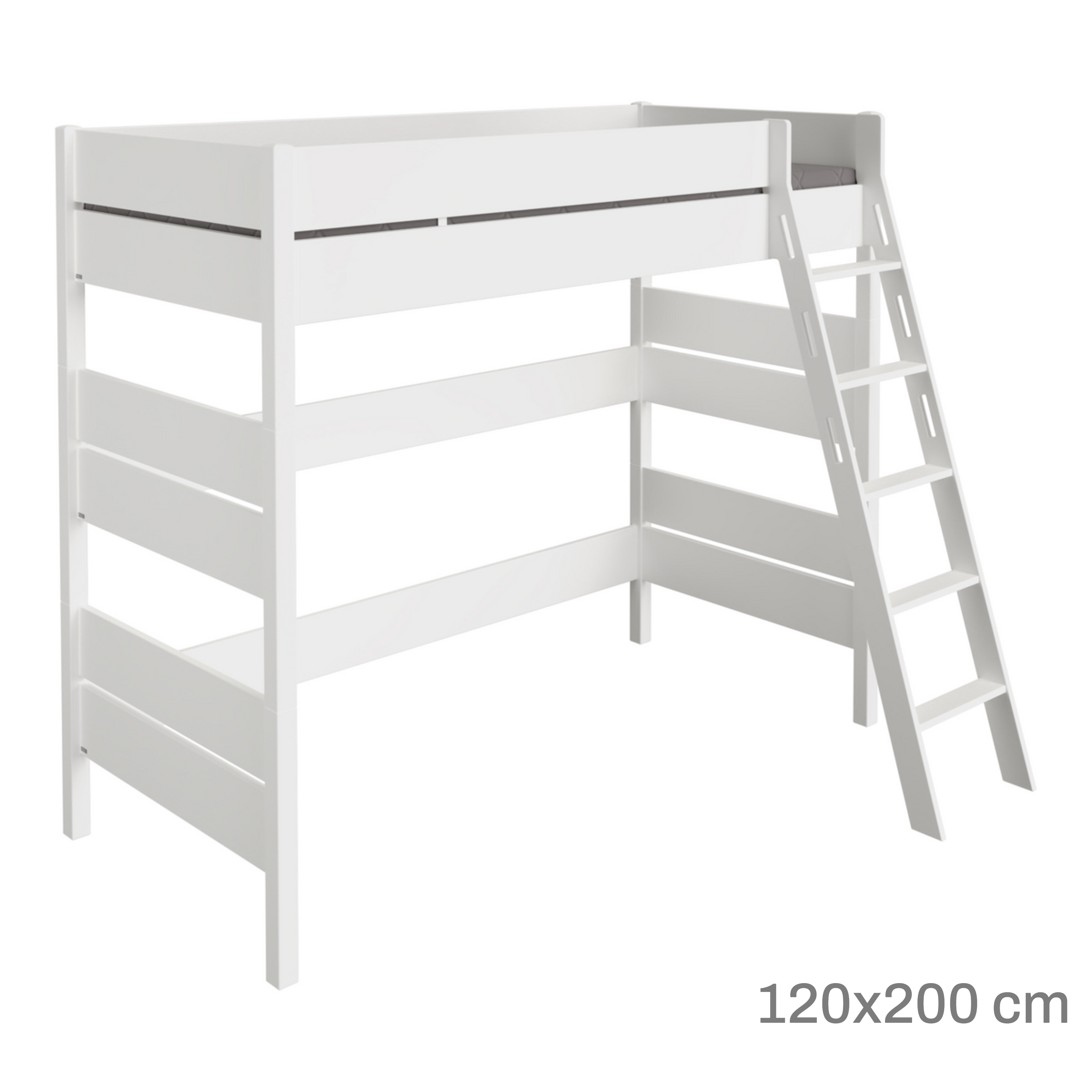 Hochbett Tiago von Paidi / Farbe: Kreideweiss / Grösse: 184 x 210 cm