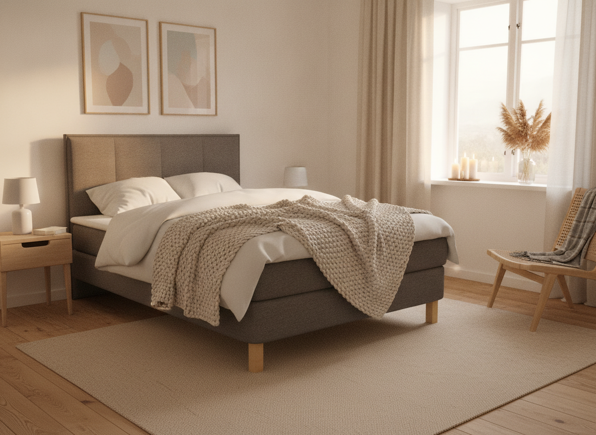 Boxspringbett Basics Stripes von Bico / Farbe: Green