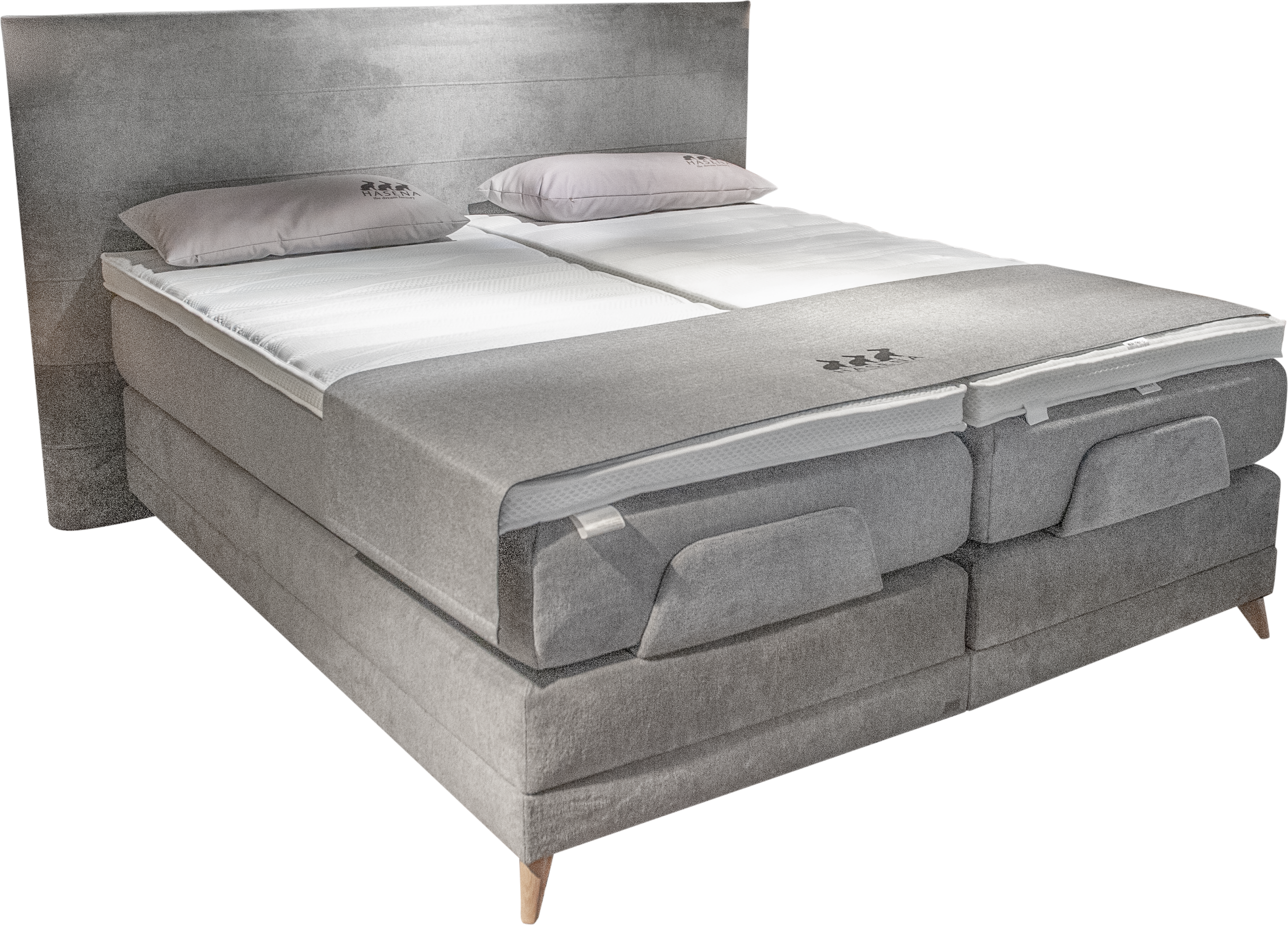 Hasena Boxspringbett Classic Move 26 Grau | Schubiger Möbel