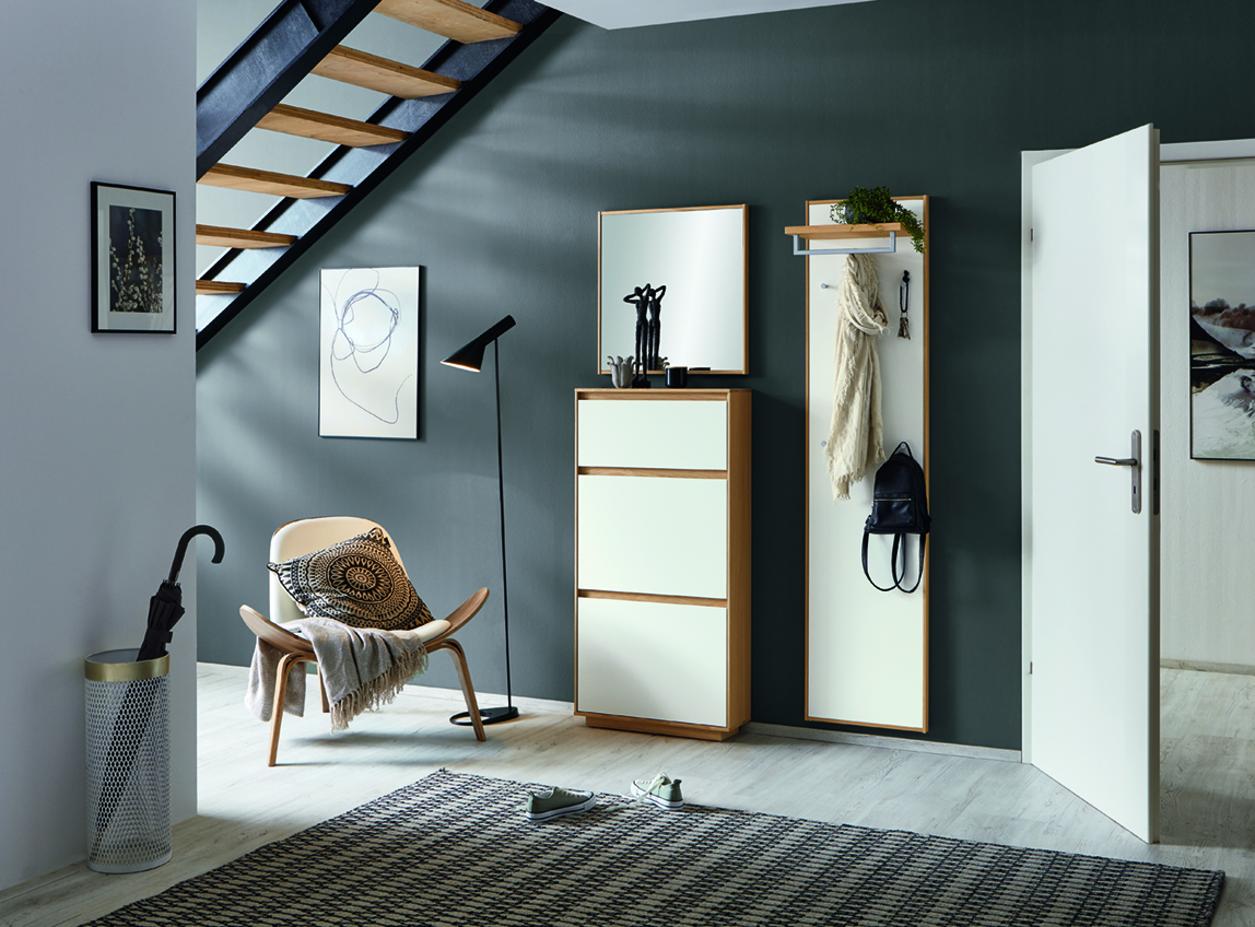 Spiegel Venturini Voss / Farbe: Bianco Eiche