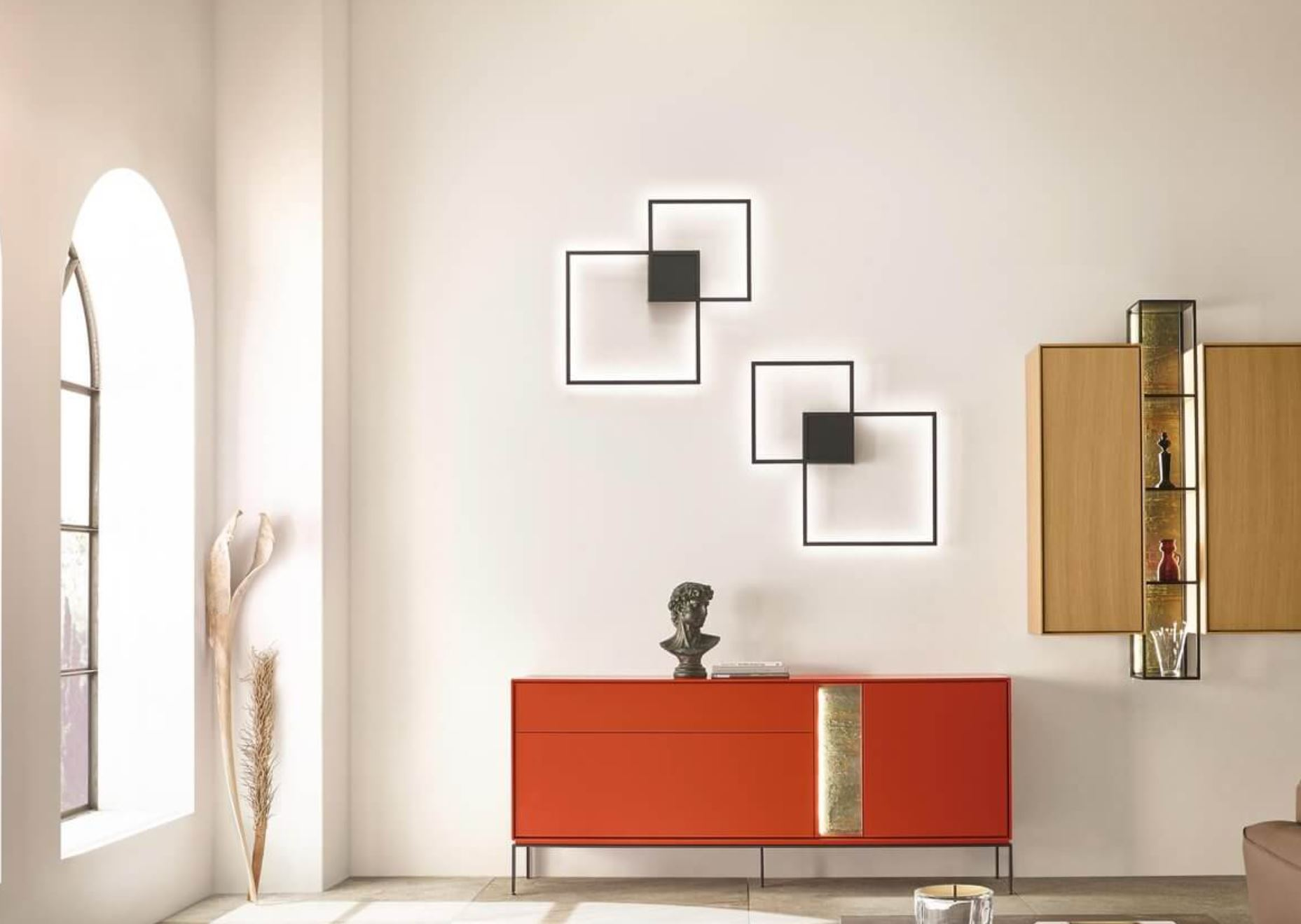 Wohnwand Felice Abrito / Farbe: Schwarzgrau