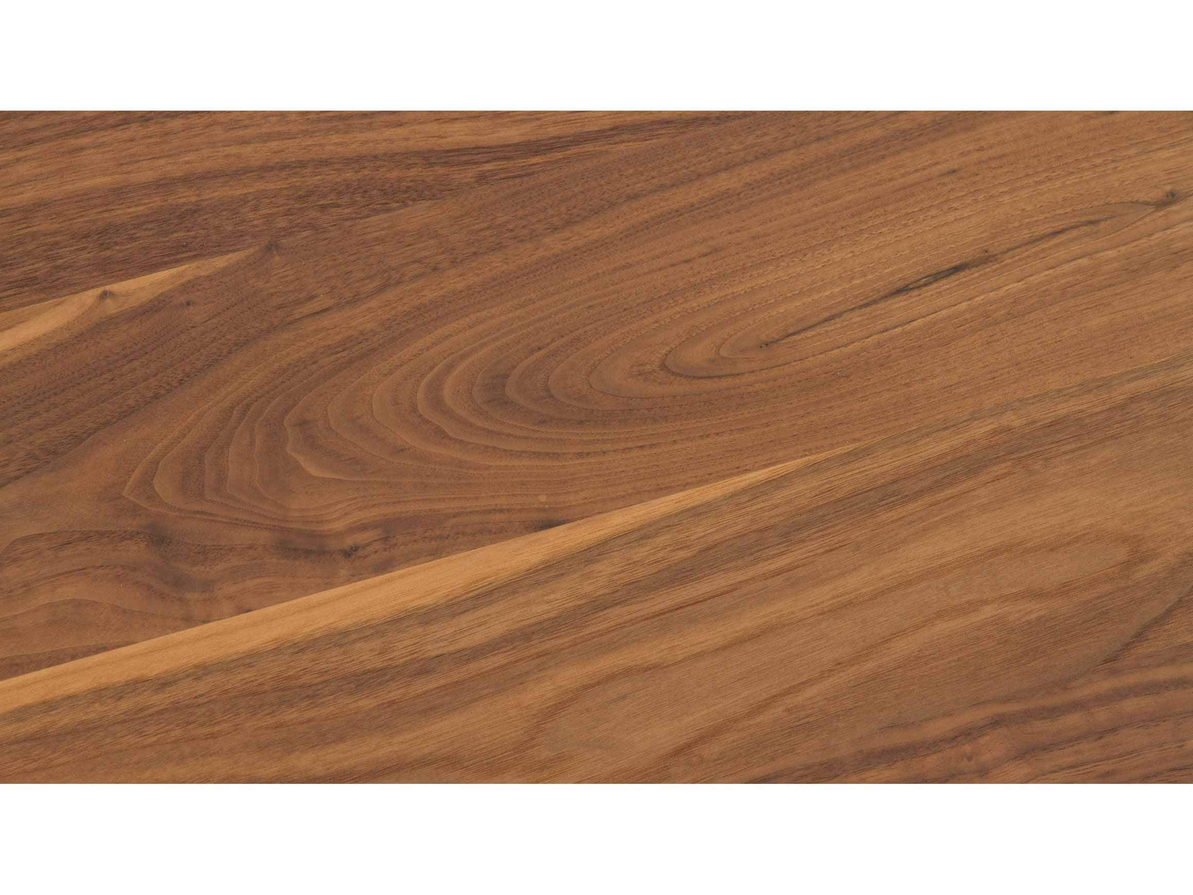 Beistelltisch Rayen Astnuss Natur Geölt, Gestell Eisen,