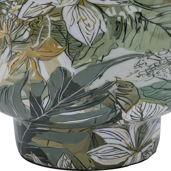 Pflanzengefässe Instyle, Blattdekor Metall Grün Gasper / Grösse: 16 x cm