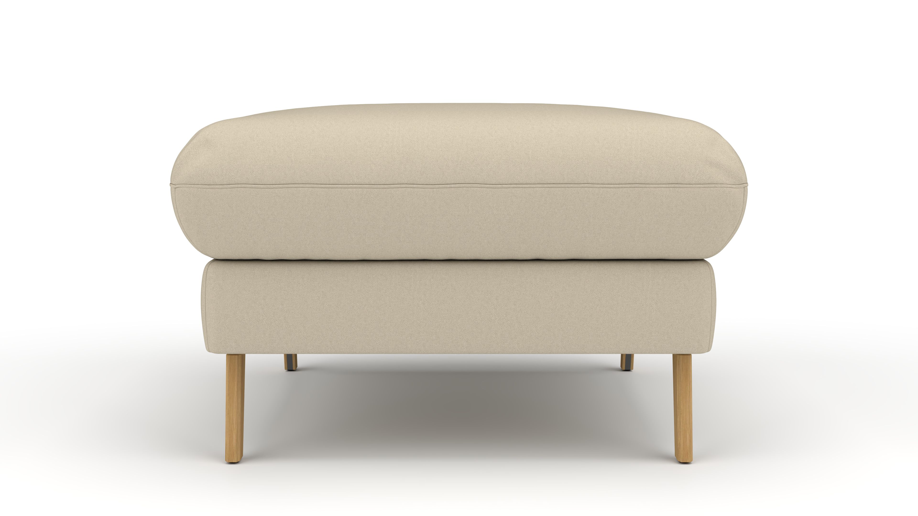 Hocker Mars UrbanDesign / Farbe: Beige / Bezugsmaterial: Stoff