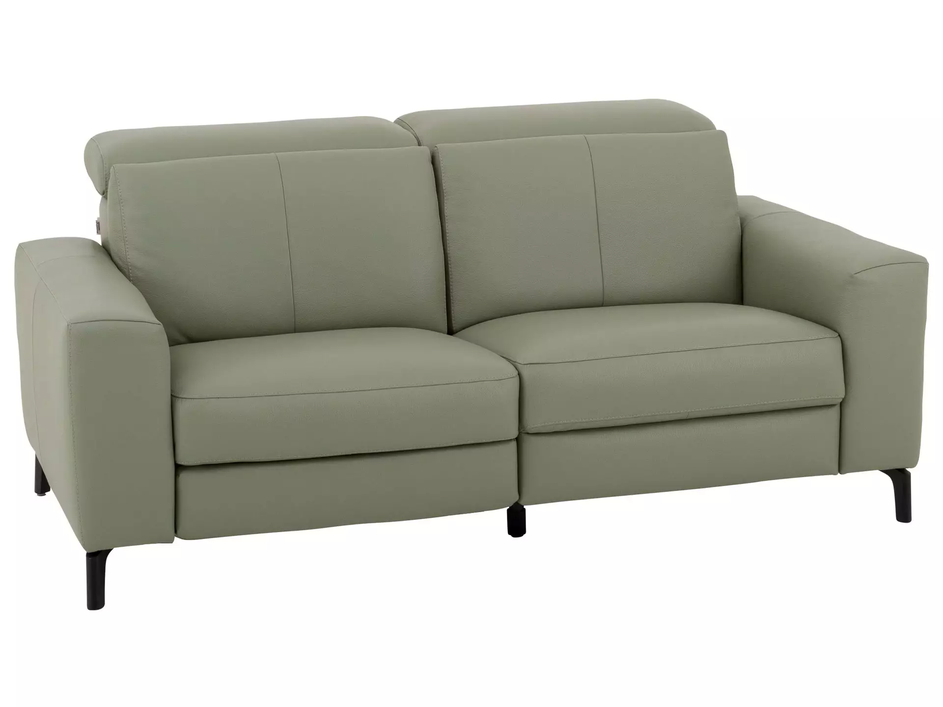 Sofa Caladja B: 190 cm Rom / Farbe: Sage / Bezugsmaterial: Leder