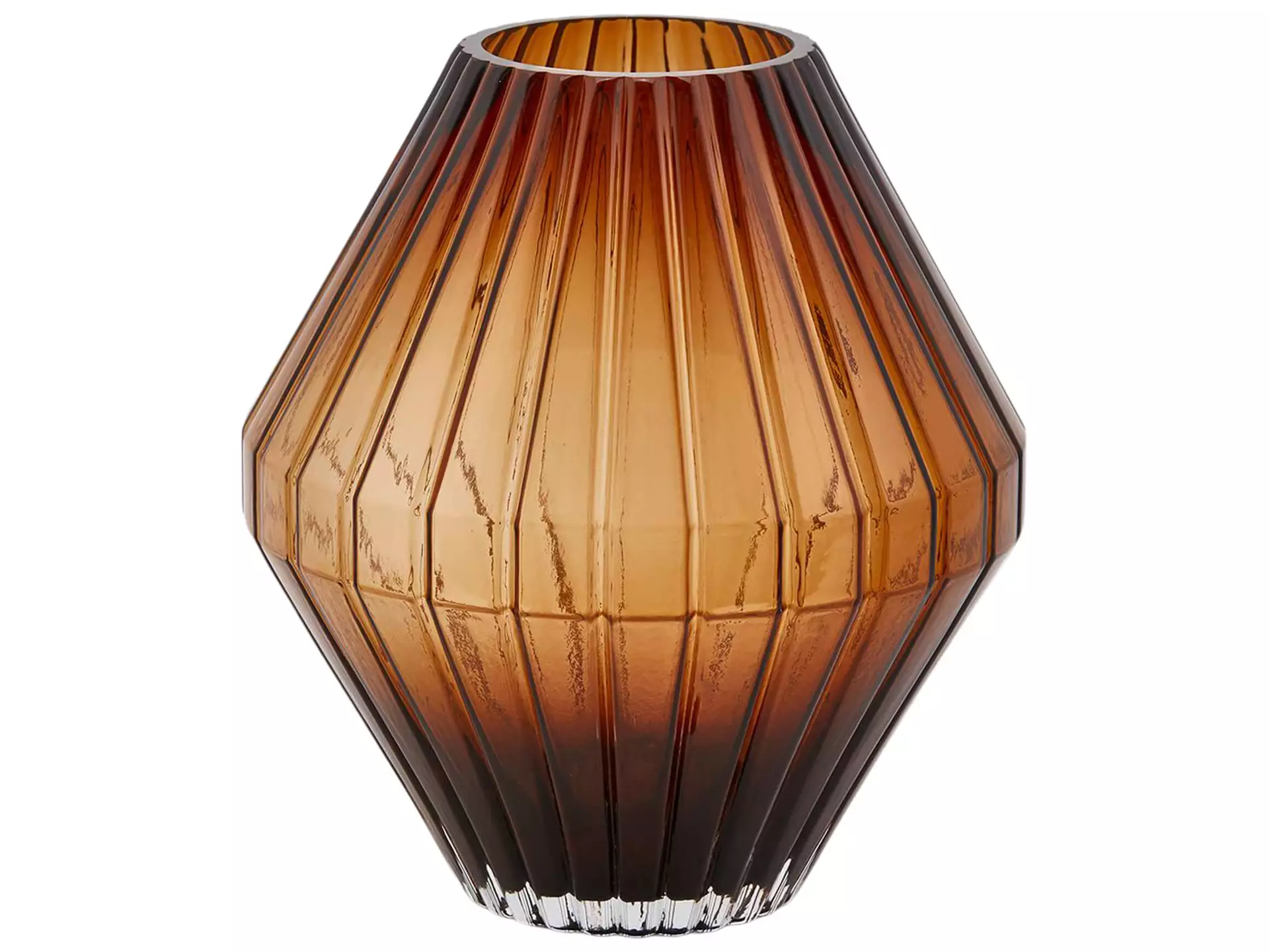 Vase Ocker Glas H: 30 cm Edg
