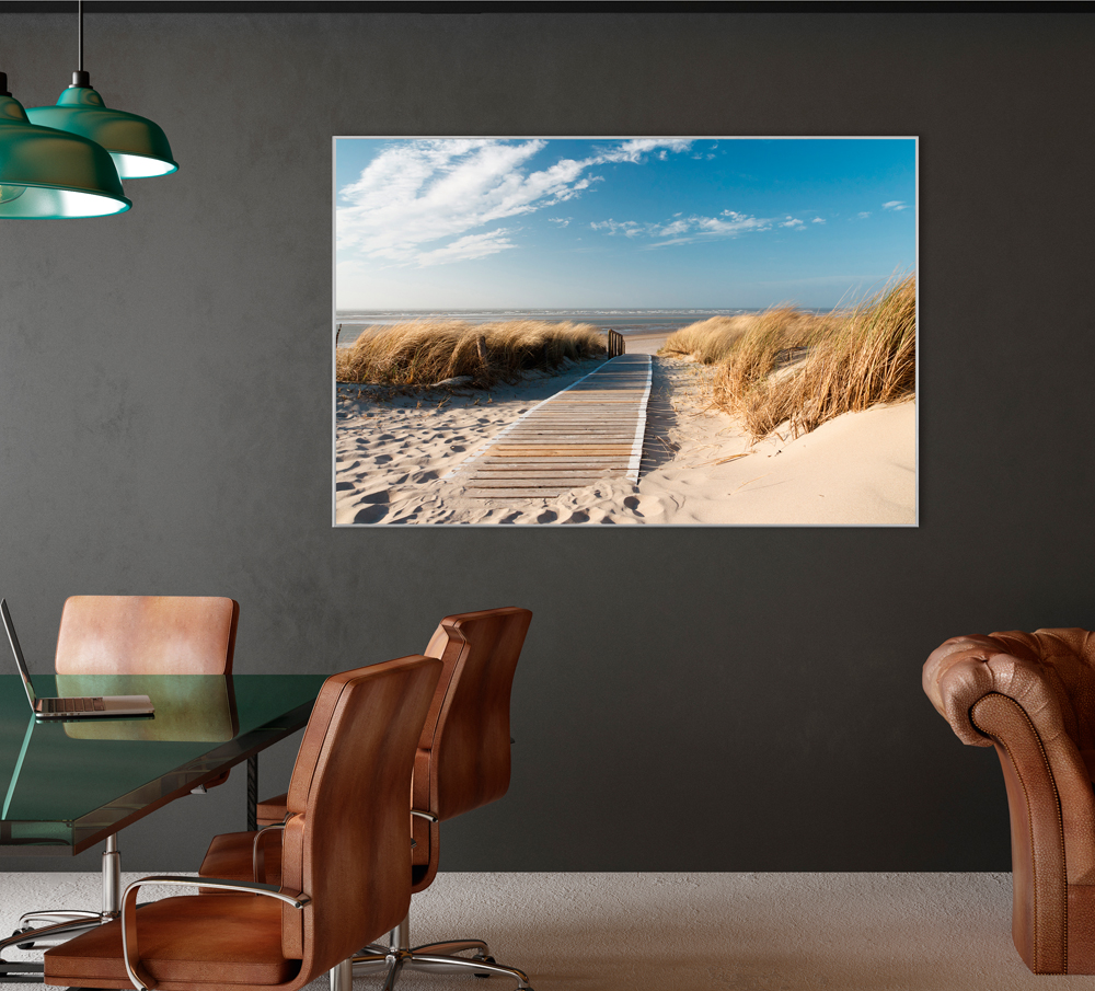Bild mit Rahmen-Holzweg Zum Meer 1-image LAND