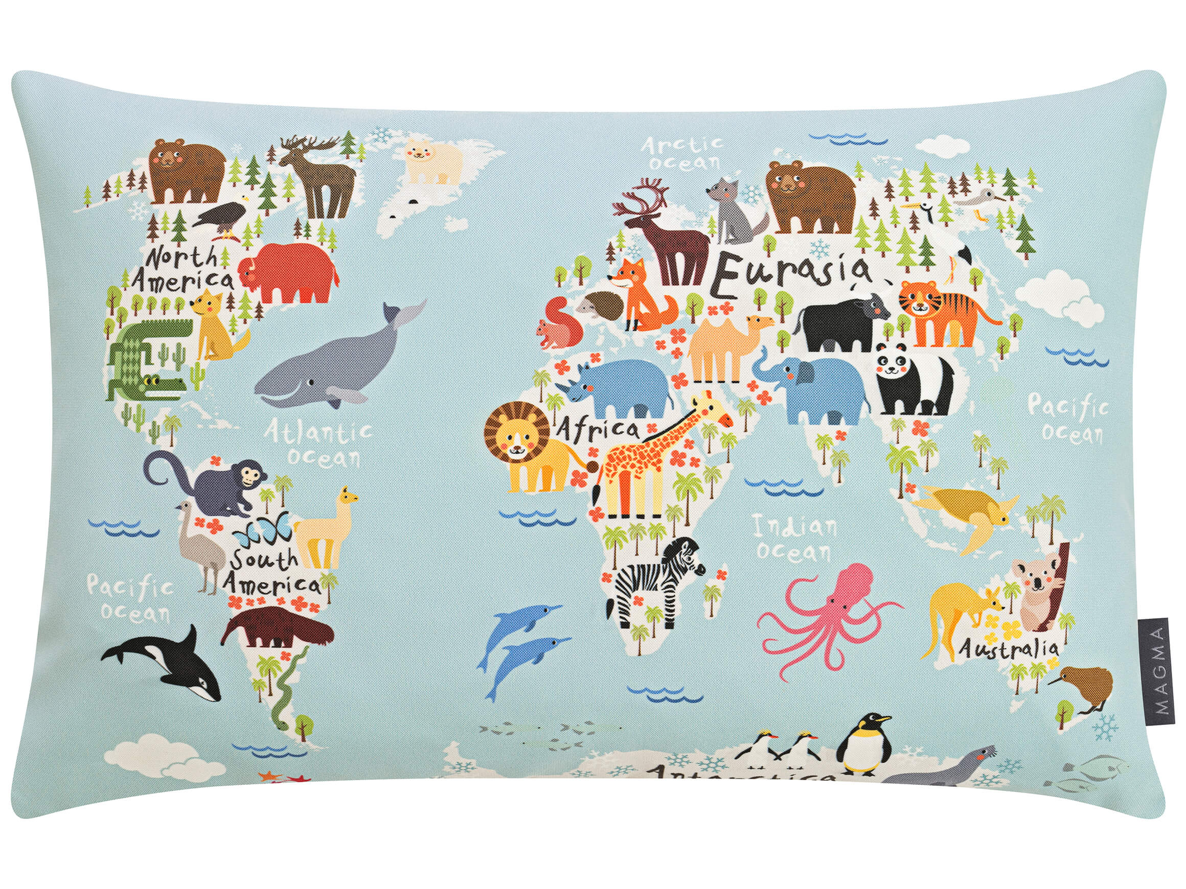 Kissen World World 60x40 cm Magma