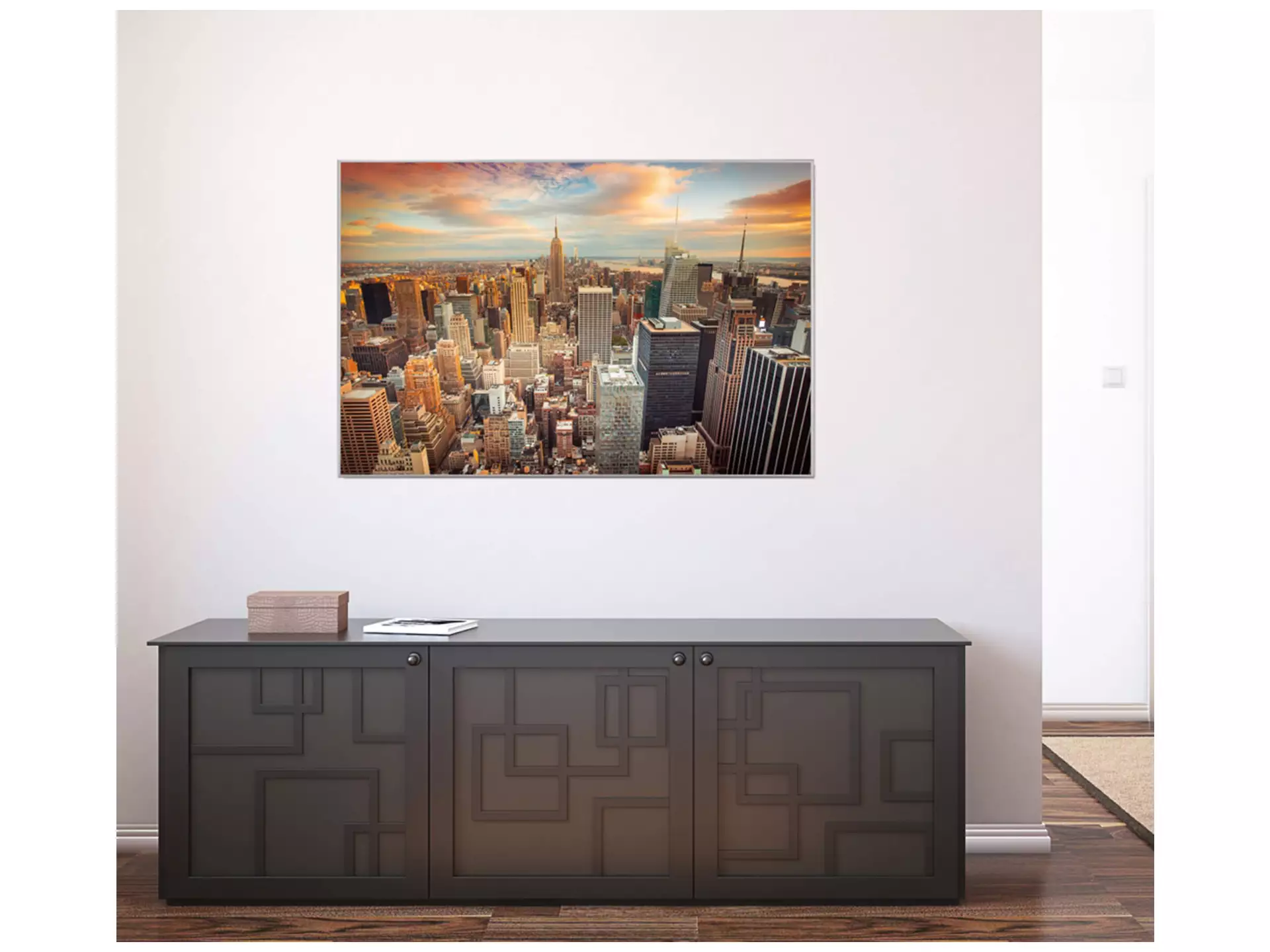 Digitaldruck auf Acrylglas New York Skyline image LAND / Grösse: 140 x 90 cm