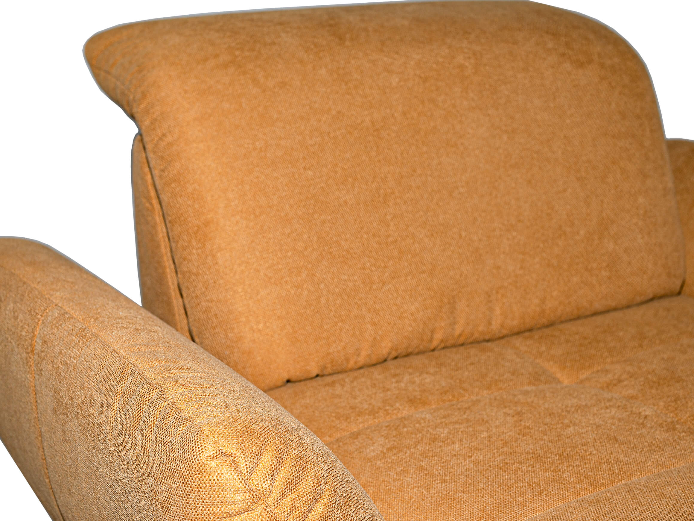 Loveseat Nebraska Basic Steinpol / Farbe: Mustard / Bezugsmaterial: Stoff
