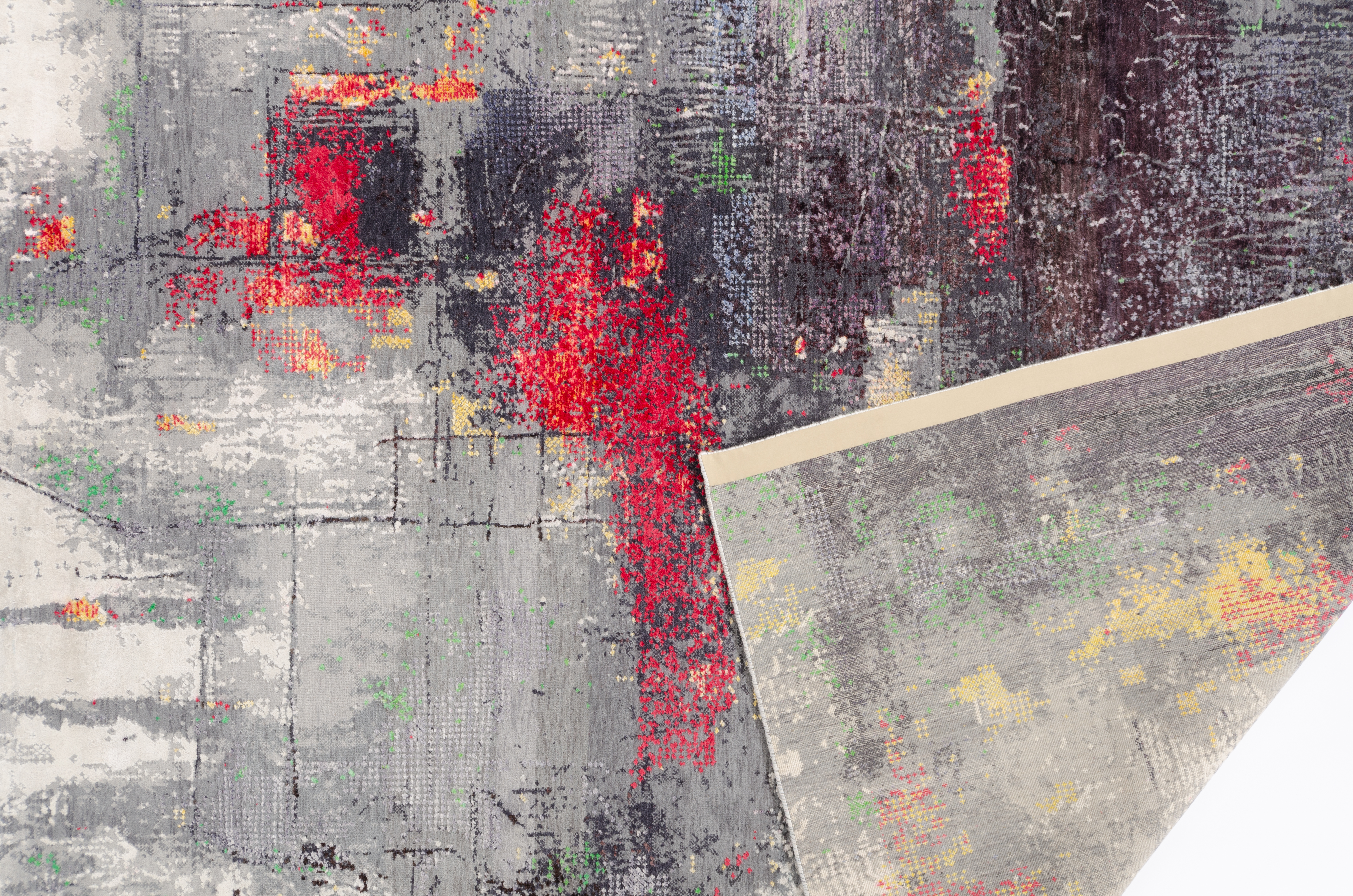 Moderner Teppich Hamedan Negra/ Farbe: Bunt / Masse (BxT) :276x363 cm