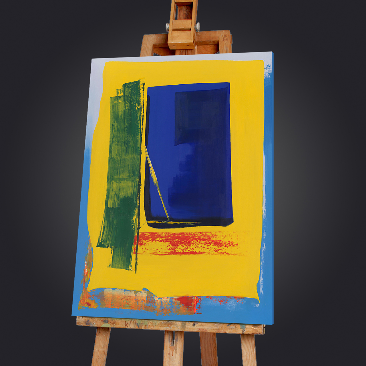 Gemälde-Blue And Yellow-image LAND