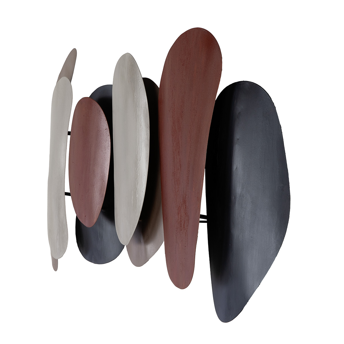 Bild Wandrelief, Metall, Bueno, Creme, Anthrazitfarben Gilde