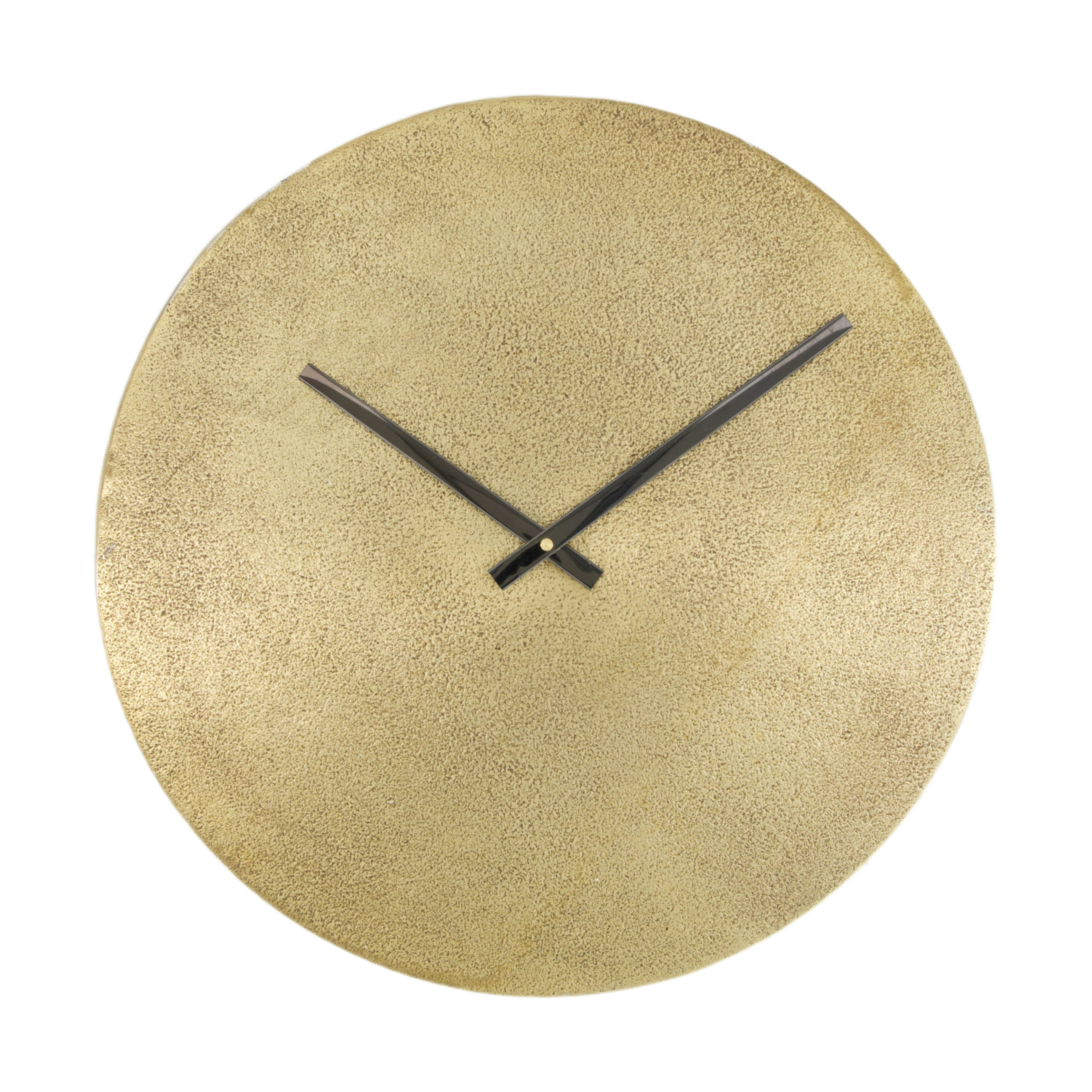 Aurir clock, aluminium, antique brass D: 38 cm Decofinder