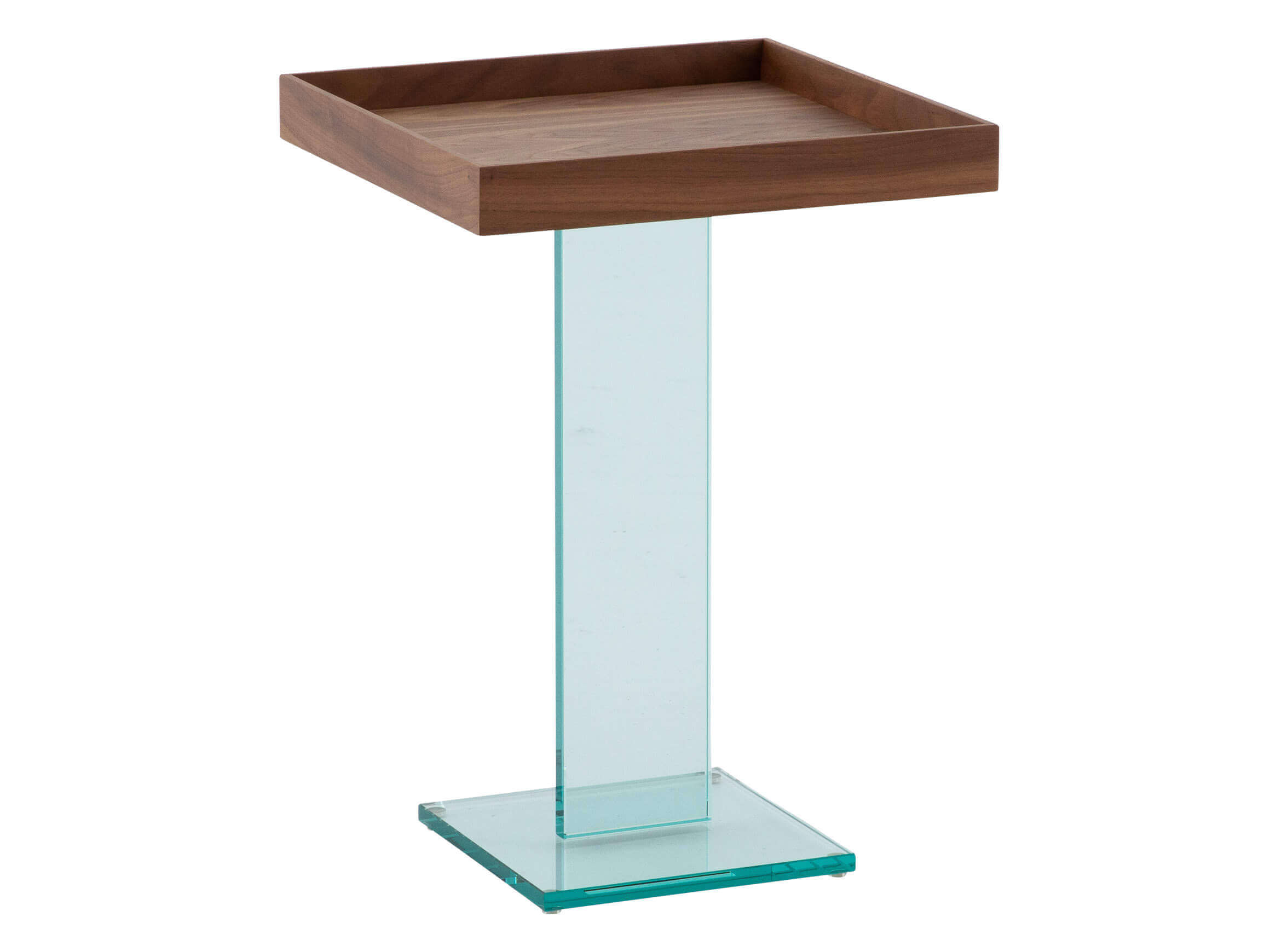 Beistelltisch Callan, Korpus Floatglas, Tablett