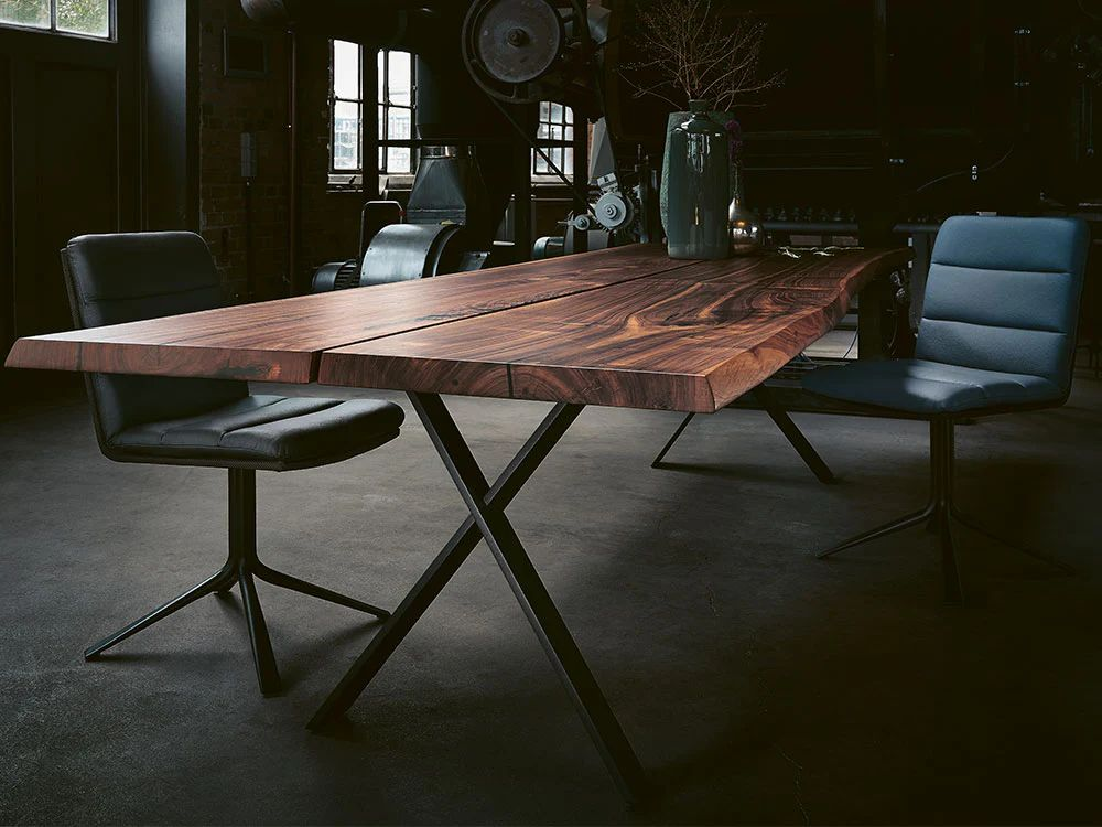 Stuhl 18Hundert Wimmer / Farbe: Schiefergrau / Bezugsmaterial: Stoff